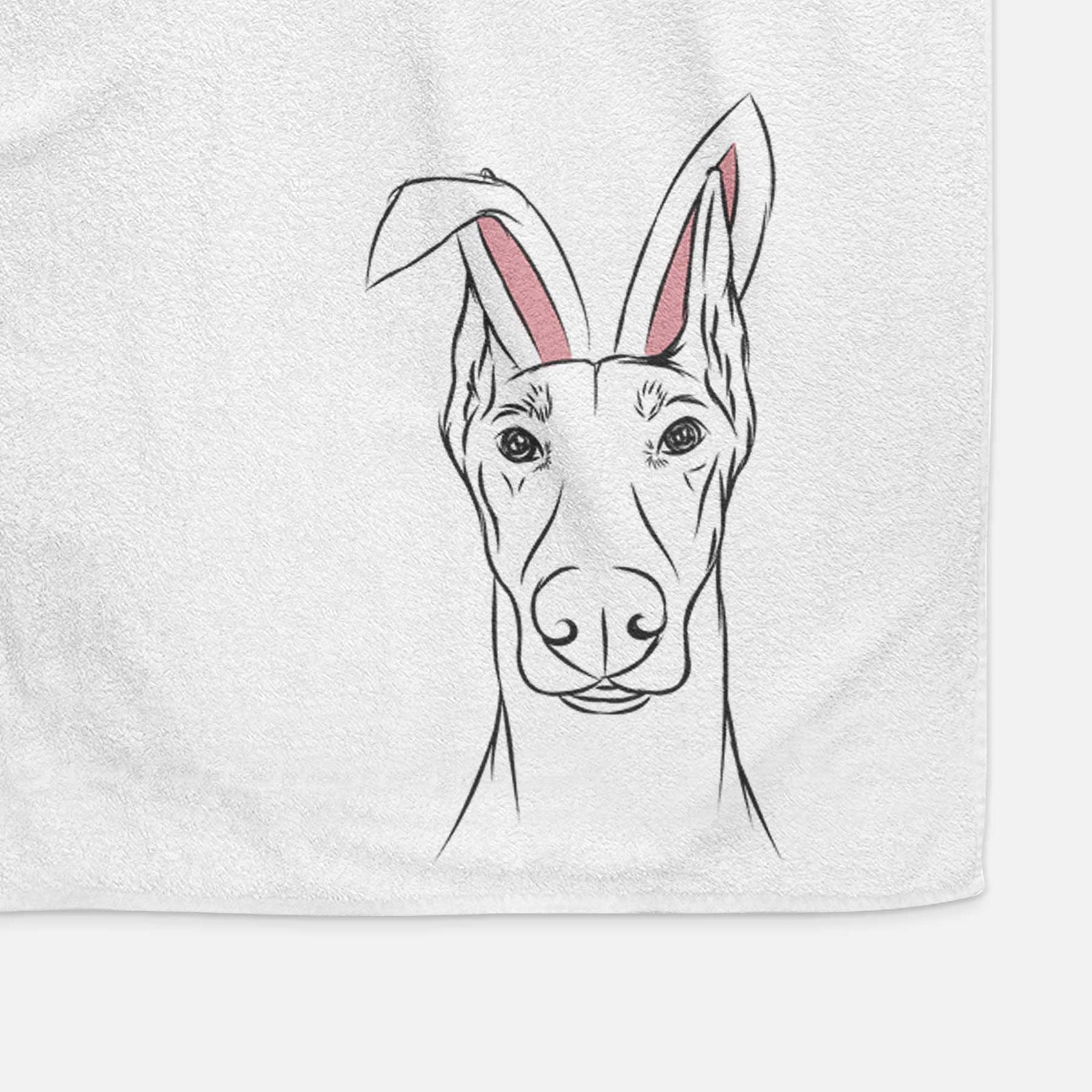 Duke the Doberman Pinscher Decorative Hand Towel