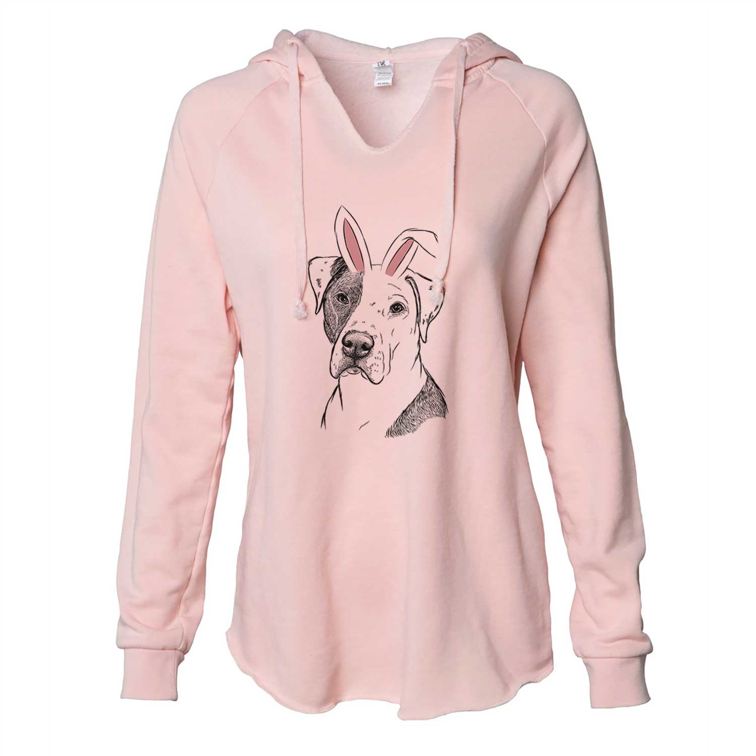 Easter Duke the American Staffordshire Terrier Mix - Cali Wave Hooded Sweatshirt