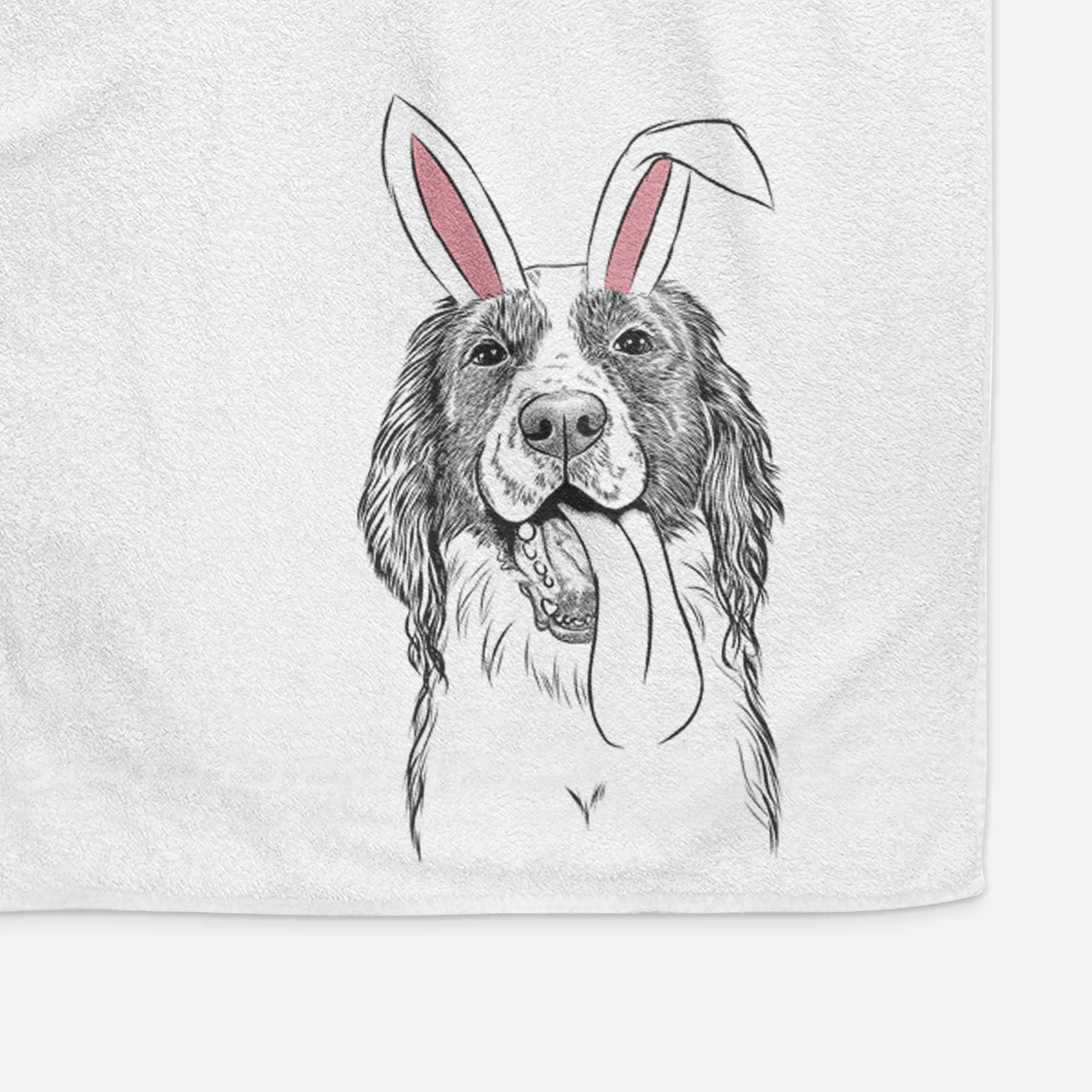 Duke the English Springer Spaniel Decorative Hand Towel