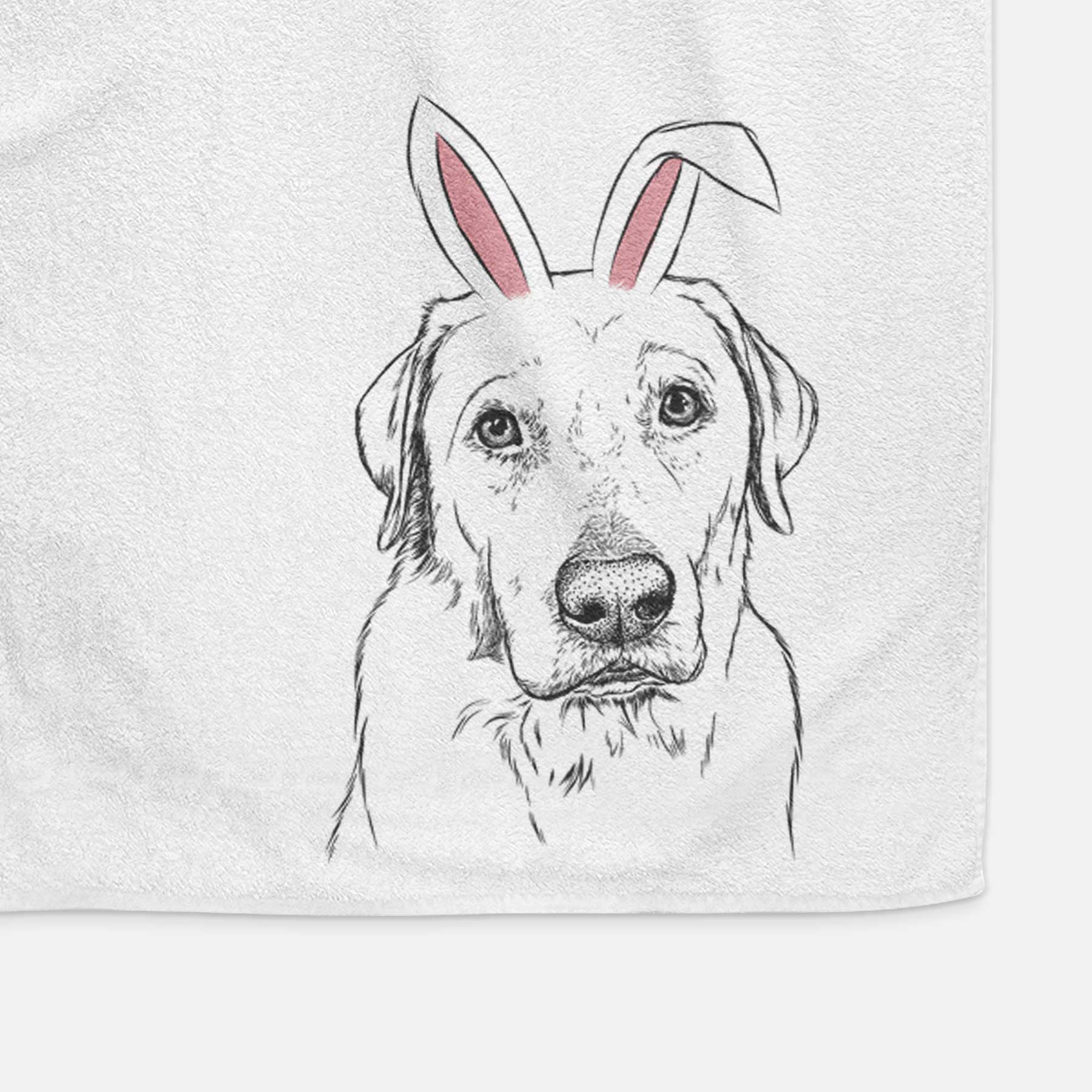 Duke the Yellow Lab Decorative Hand Towel