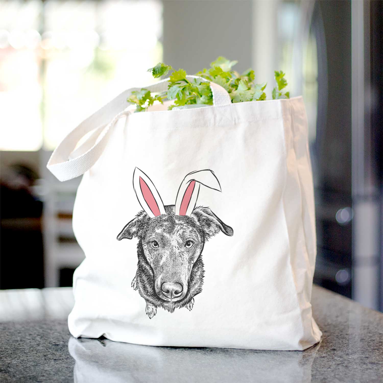 Echo the Pitbull Beagle Mix - Tote Bag