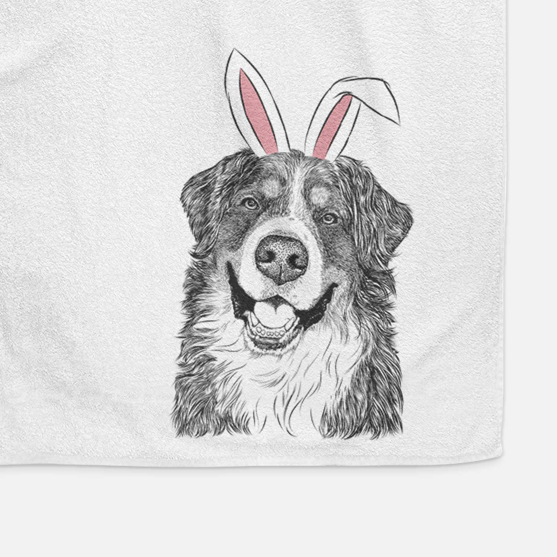 Eiger the Bernese Mountain Dog Decorative Hand Towel