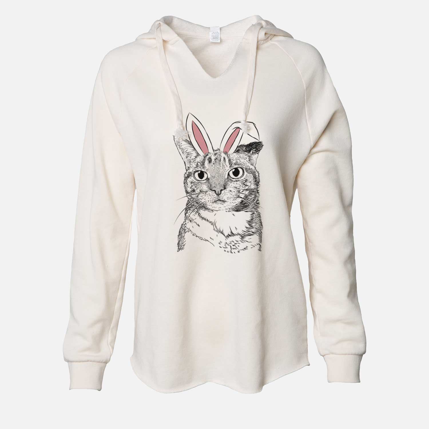 Easter Eleanor the Domestic Shorthair Cat - Cali Wave Hooded Sweatshirt