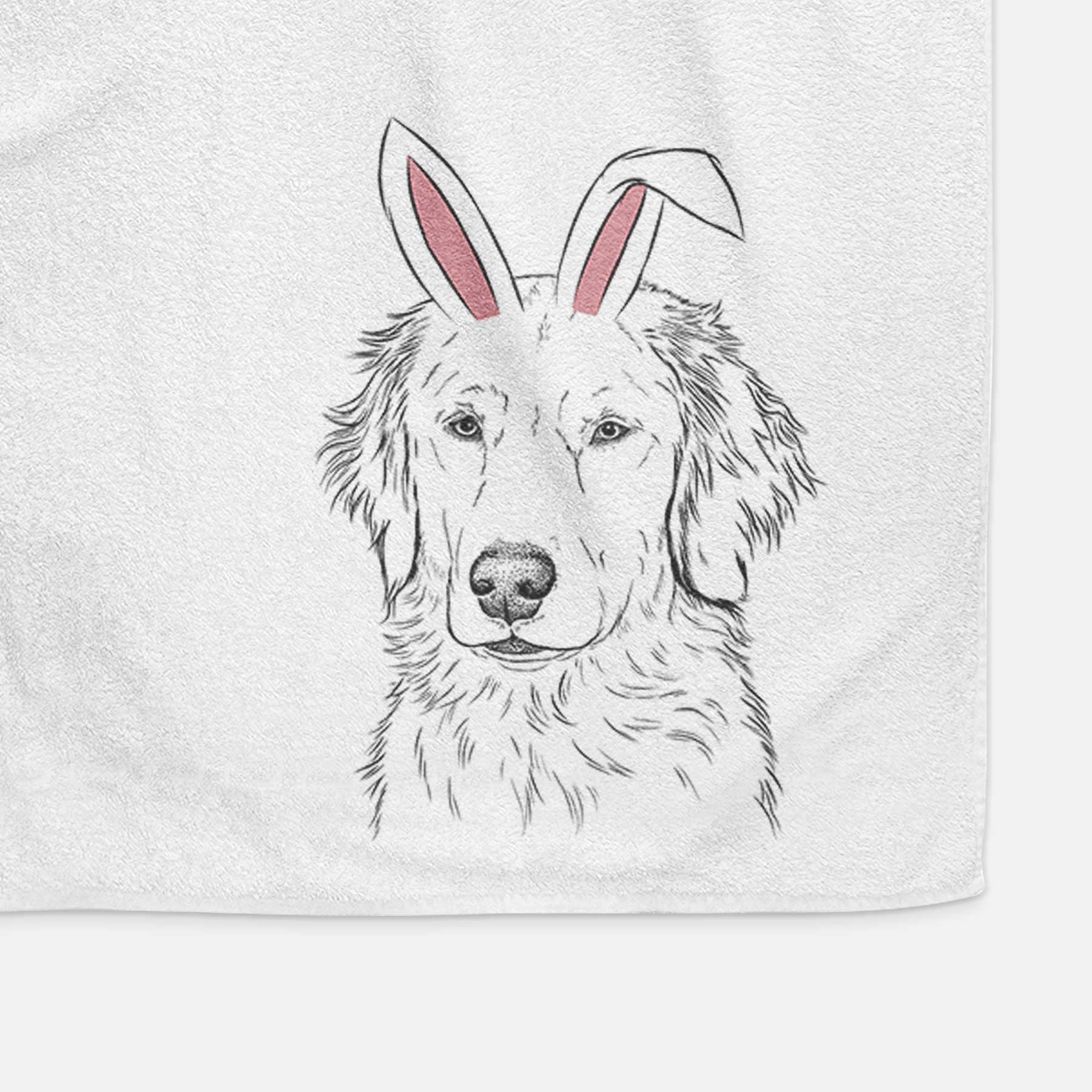 Eli the Golden Retriever Decorative Hand Towel