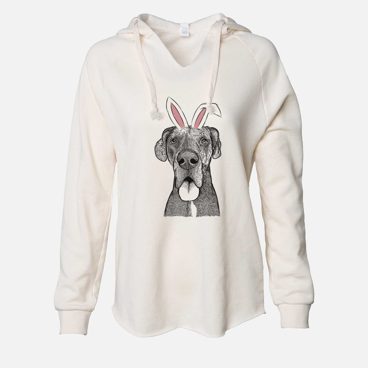 Easter Eli the Great Dane - Cali Wave Hooded Sweatshirt