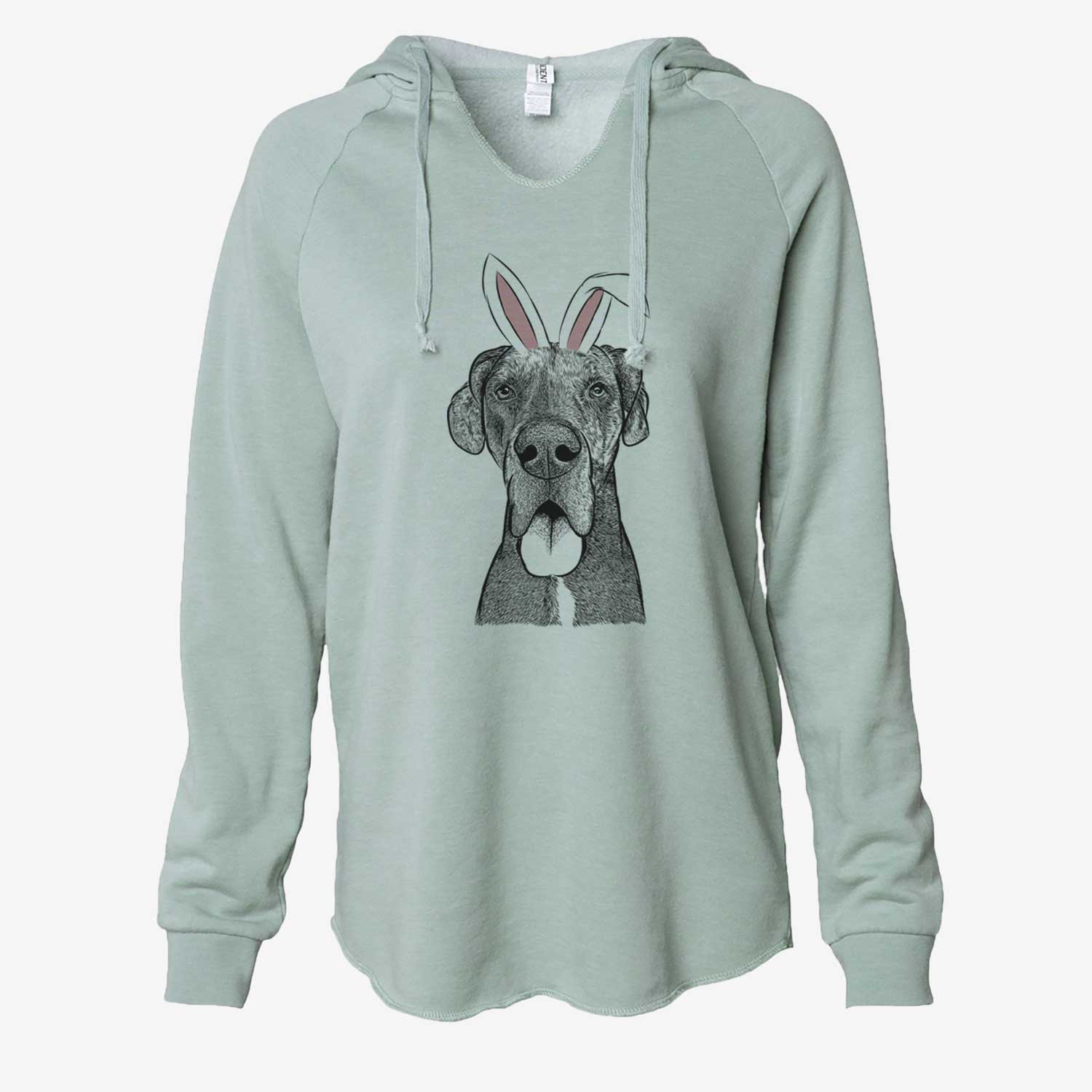 Easter Eli the Great Dane - Cali Wave Hooded Sweatshirt