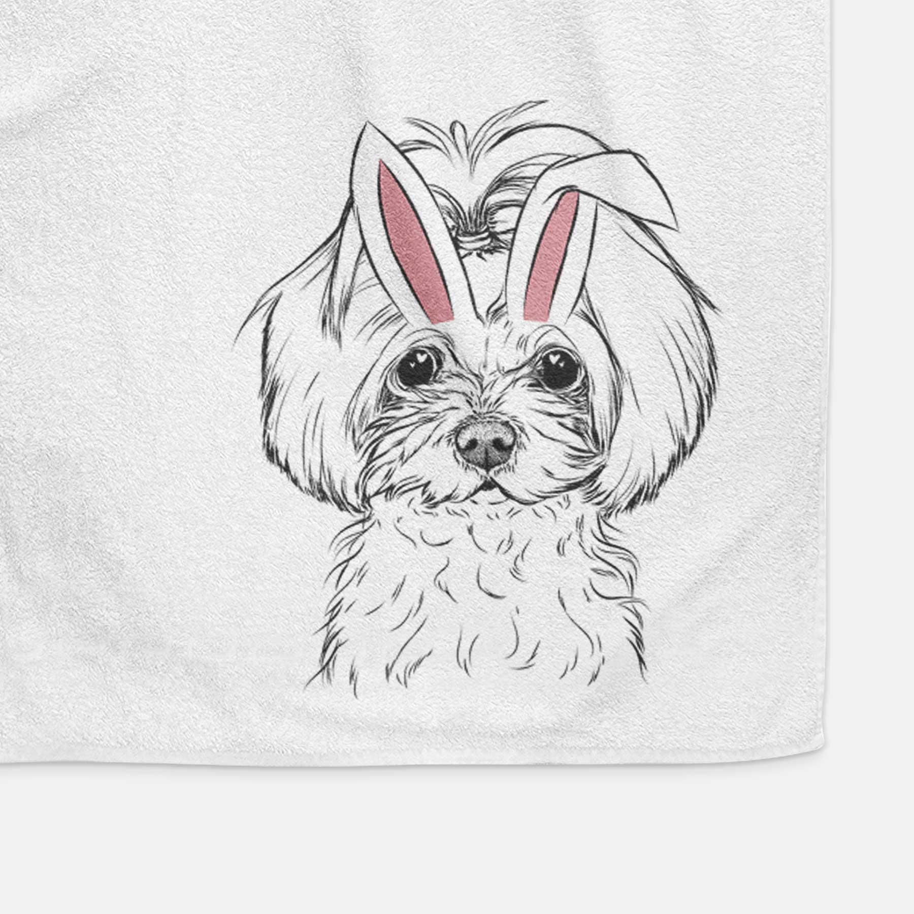 Ellie the Maltese Decorative Hand Towel