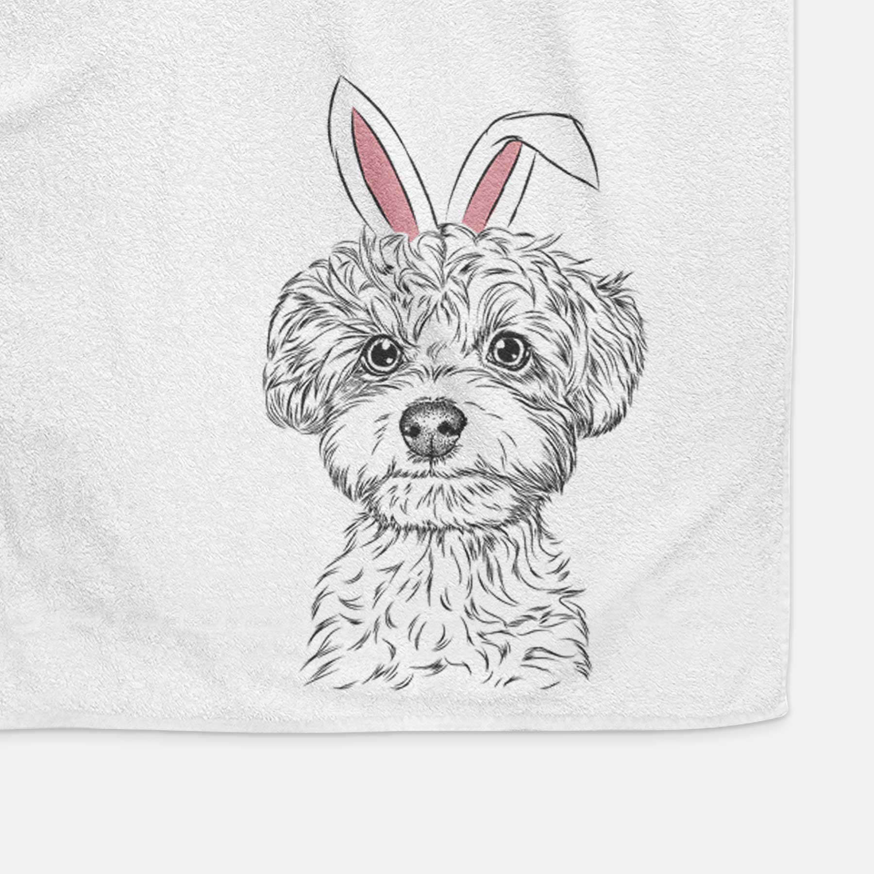 Elliott the Yorkiepoo Decorative Hand Towel