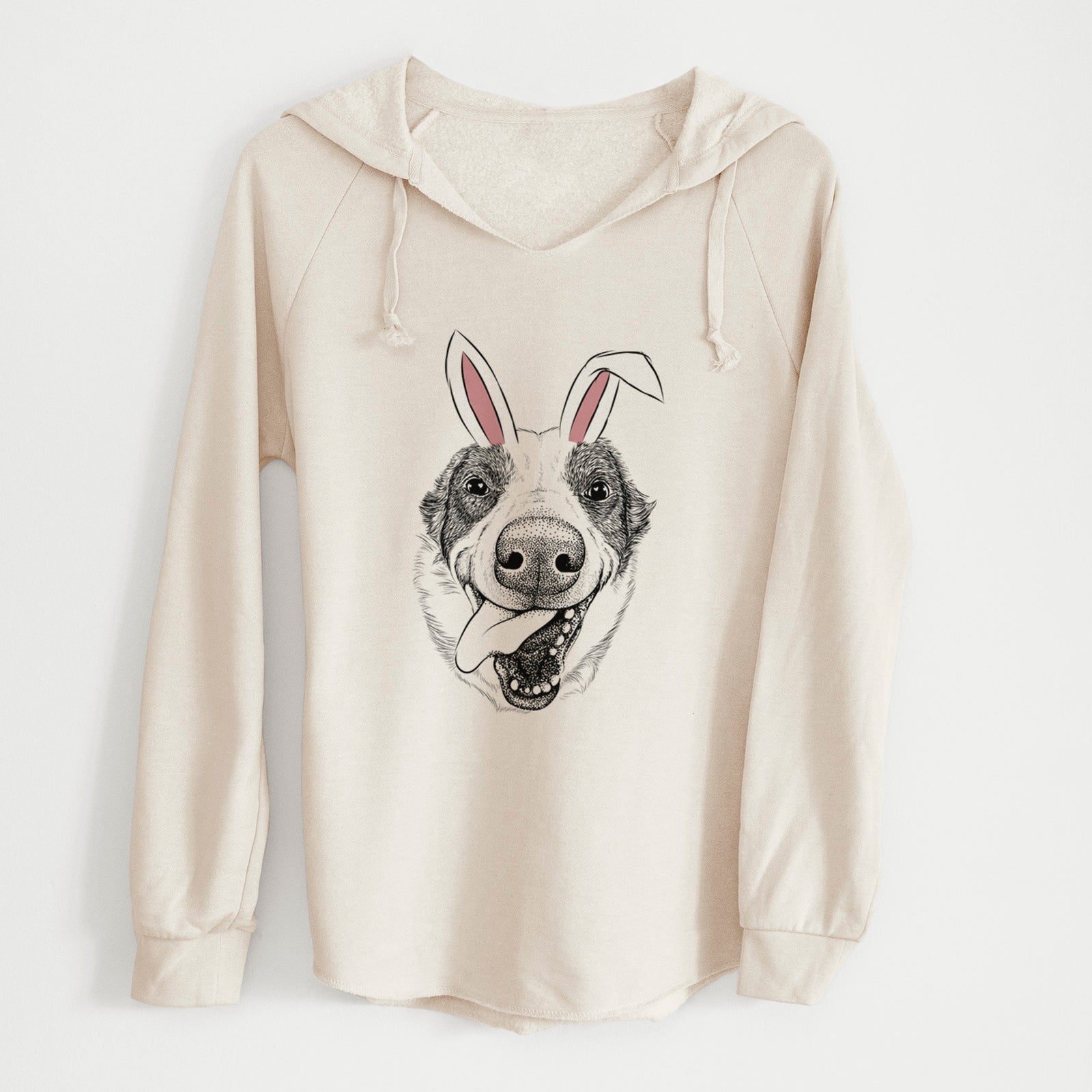 Easter Elwood the Border Collie - Cali Wave Hooded Sweatshirt