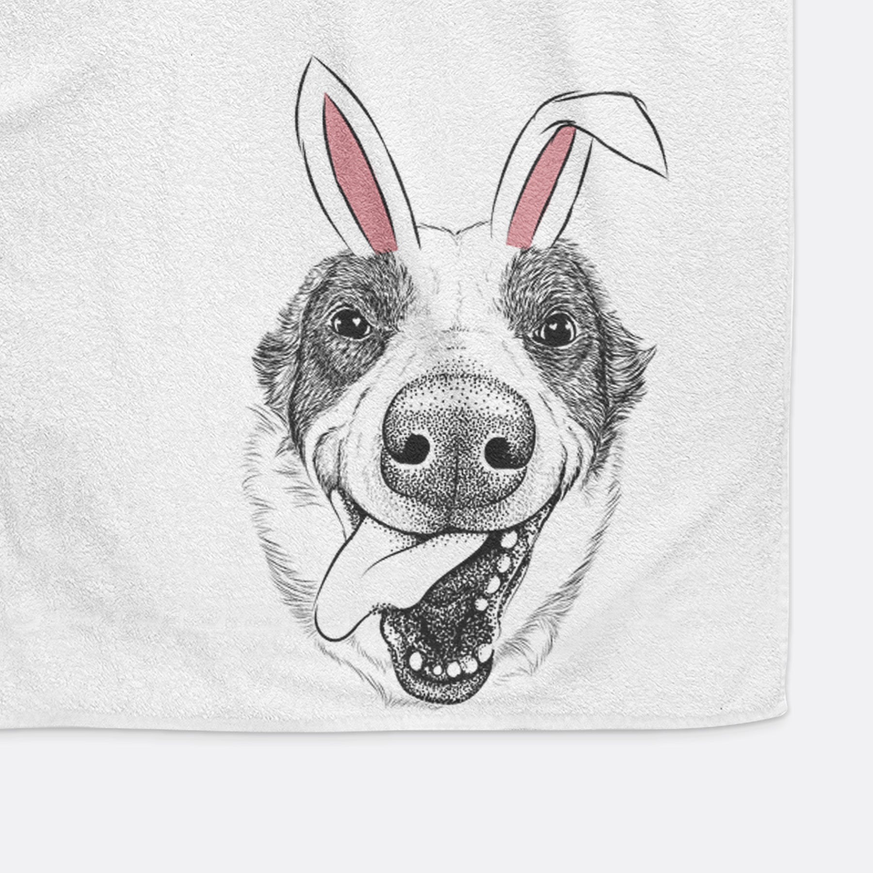 Elwood the Border Collie Decorative Hand Towel