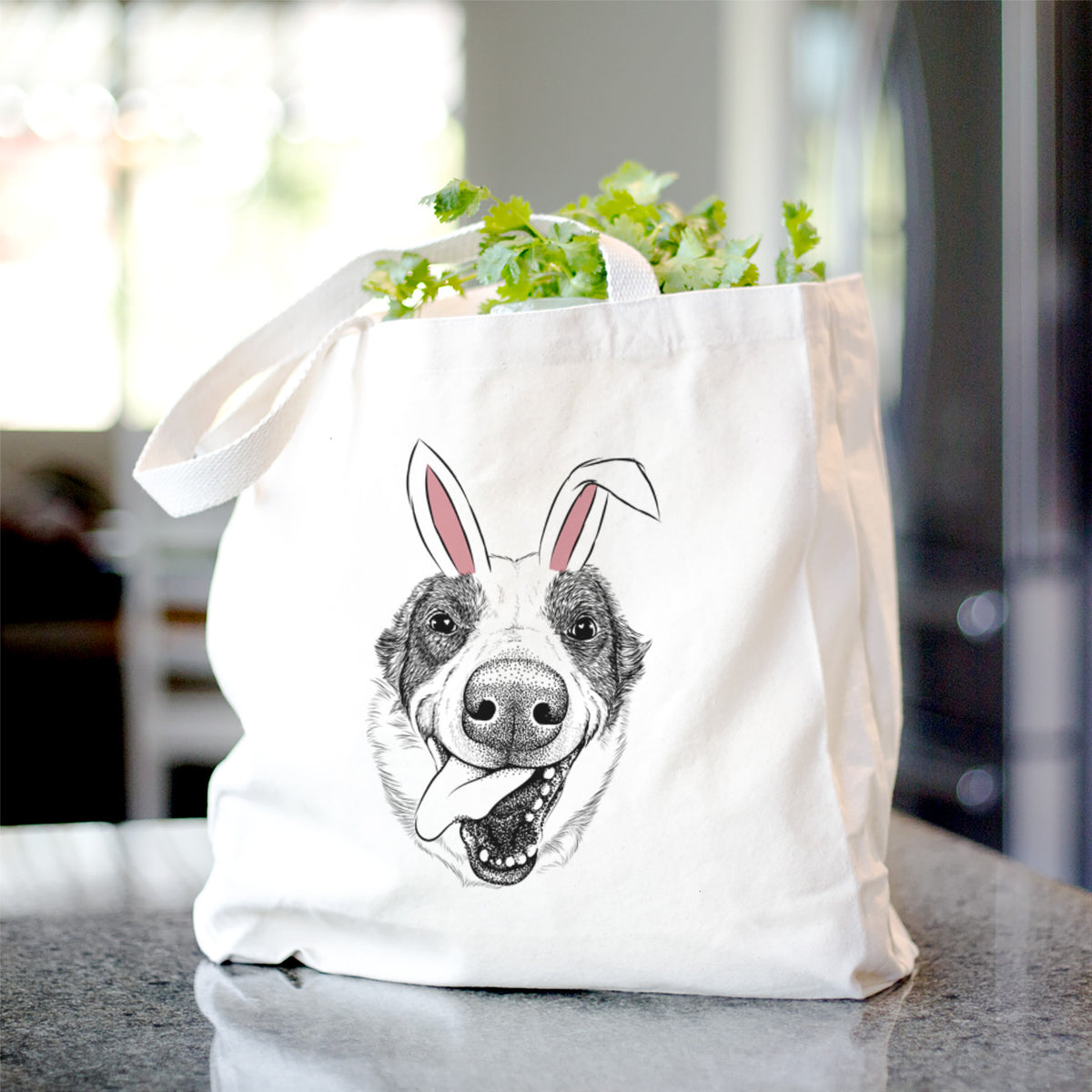 Elwood the Border Collie - Tote Bag