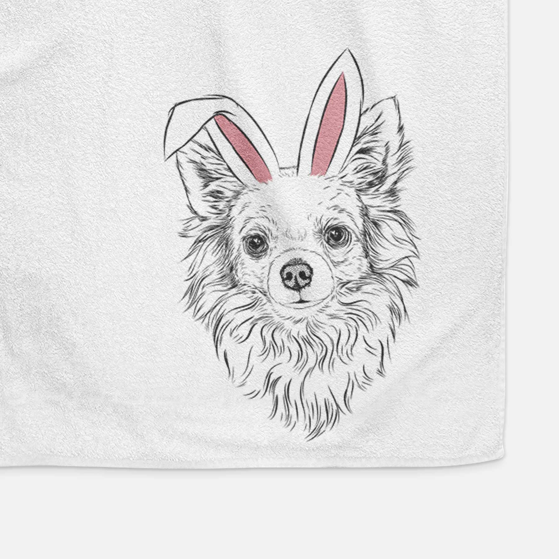 Emma the Longhaired Chihuahua Decorative Hand Towel