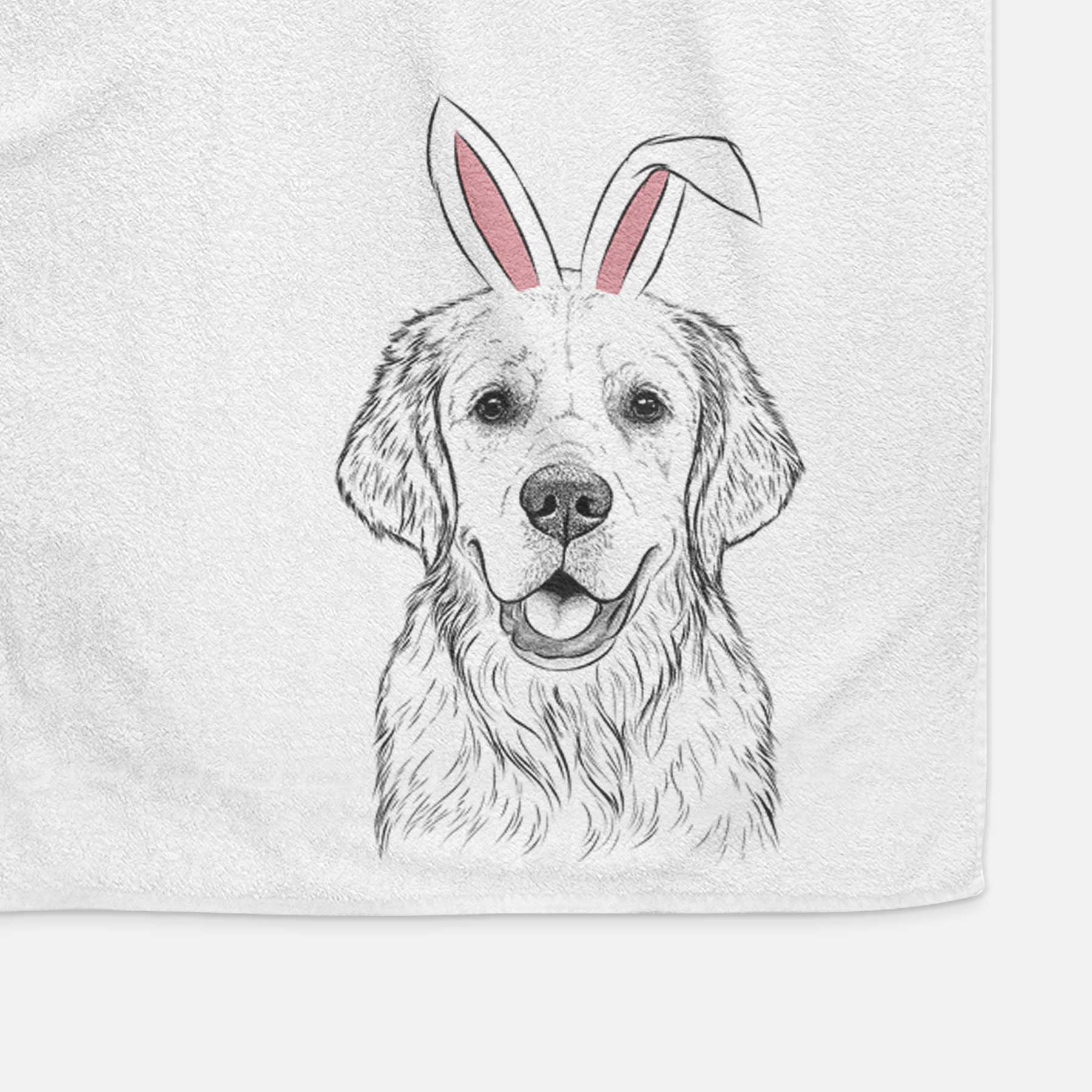 Emma the Golden Retriever Decorative Hand Towel