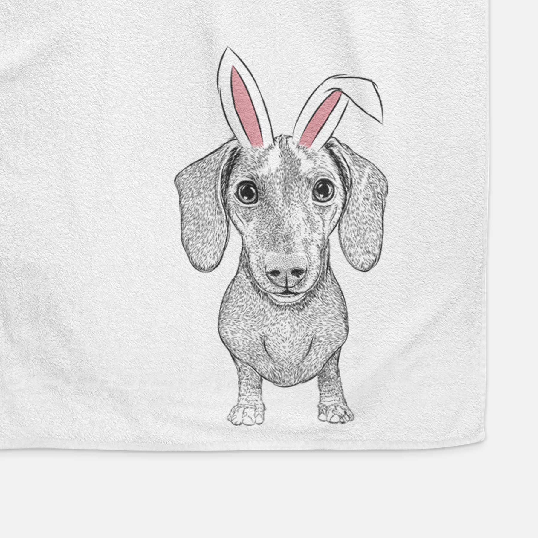 Ernie the Mini Dachshund Decorative Hand Towel