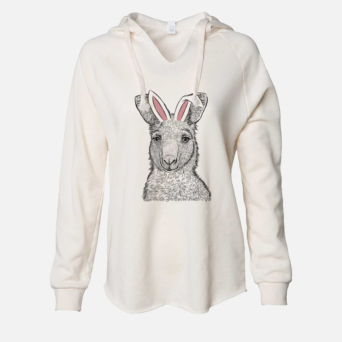 Easter Evelyn the Eastern Grey Kangaroo - Cali Wave Hooded Sweatshirt