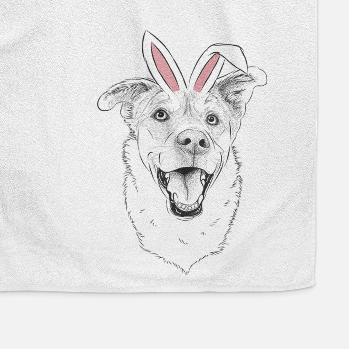 Fira the Saint Bernard Husky Mix Decorative Hand Towel