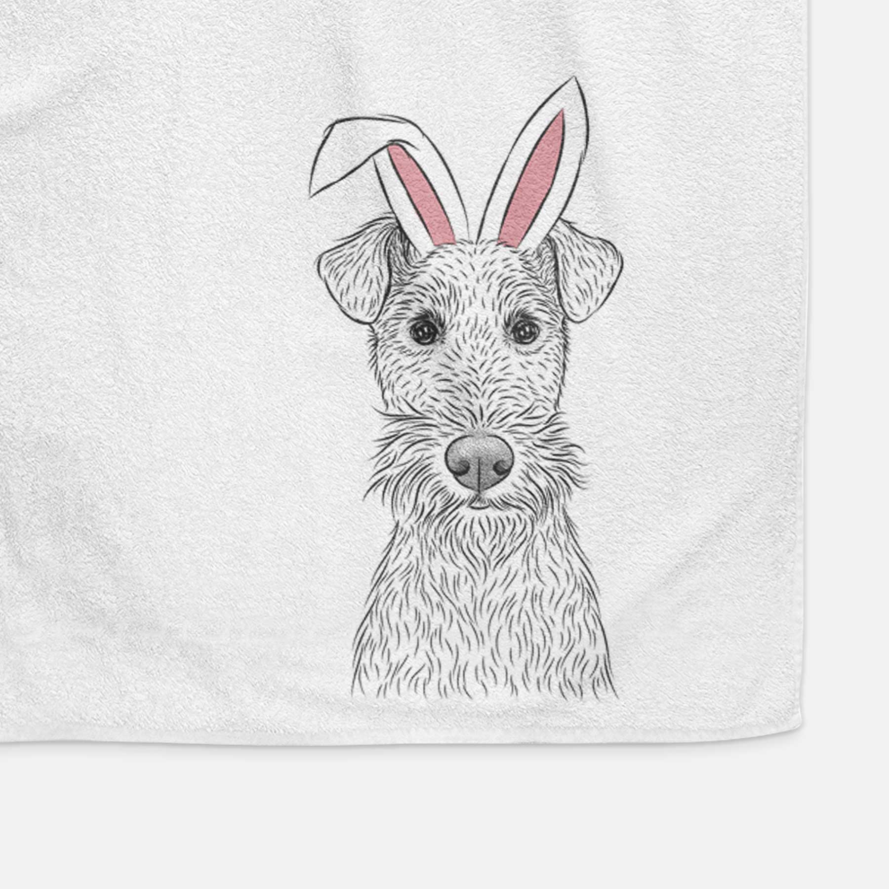 Fitz the Wire Fox Terrier Decorative Hand Towel