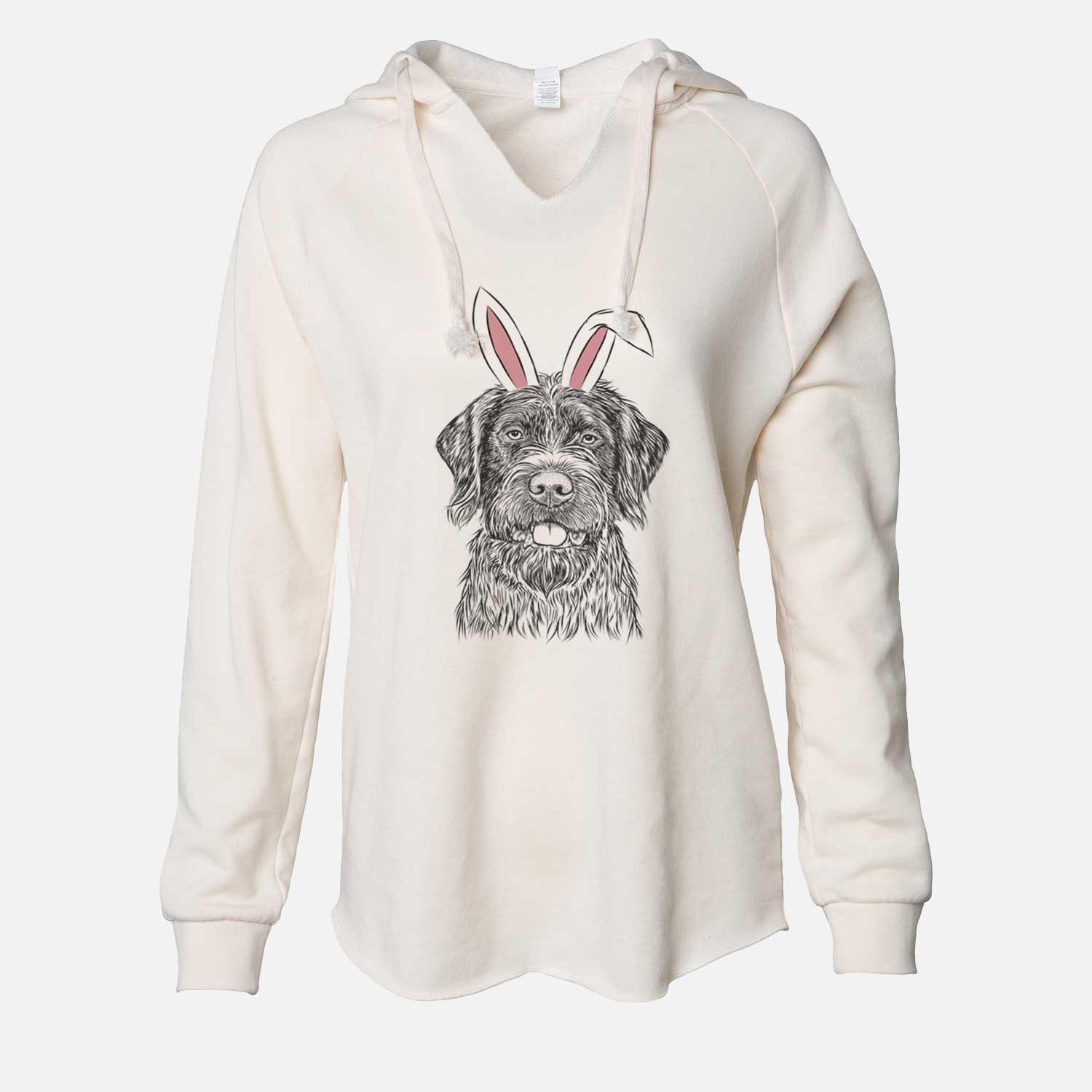 Easter Fletcher the Wirehaired Pointing Griffon - Cali Wave Hooded Sweatshirt