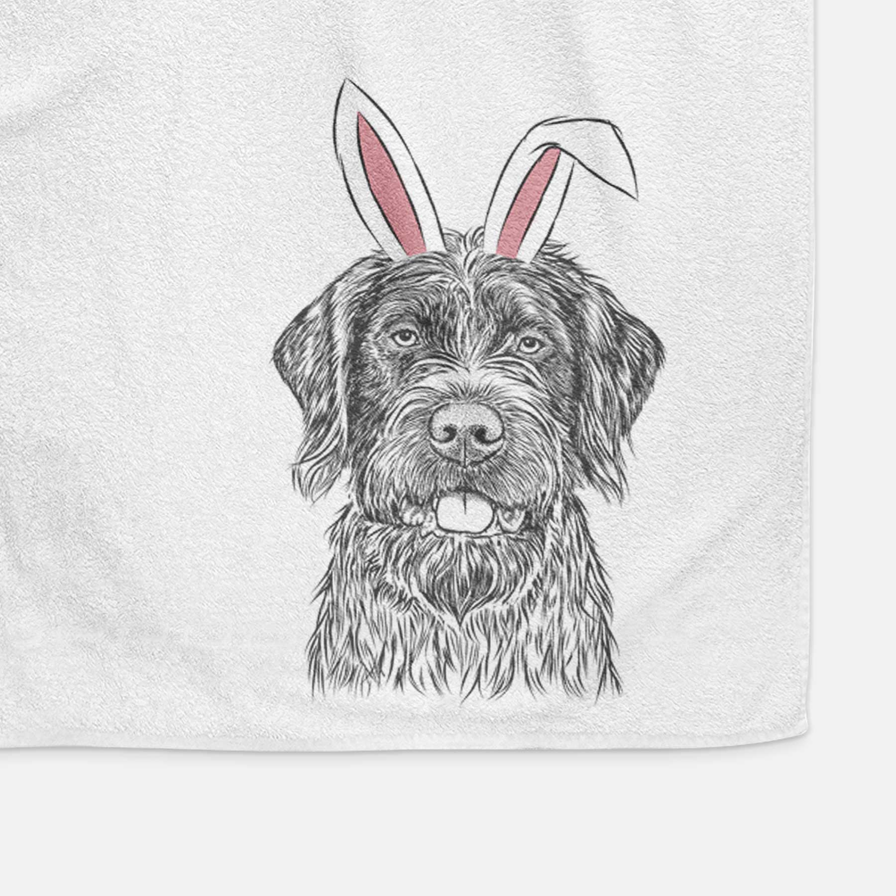 Fletcher the Wirehaired Pointing Griffon Decorative Hand Towel