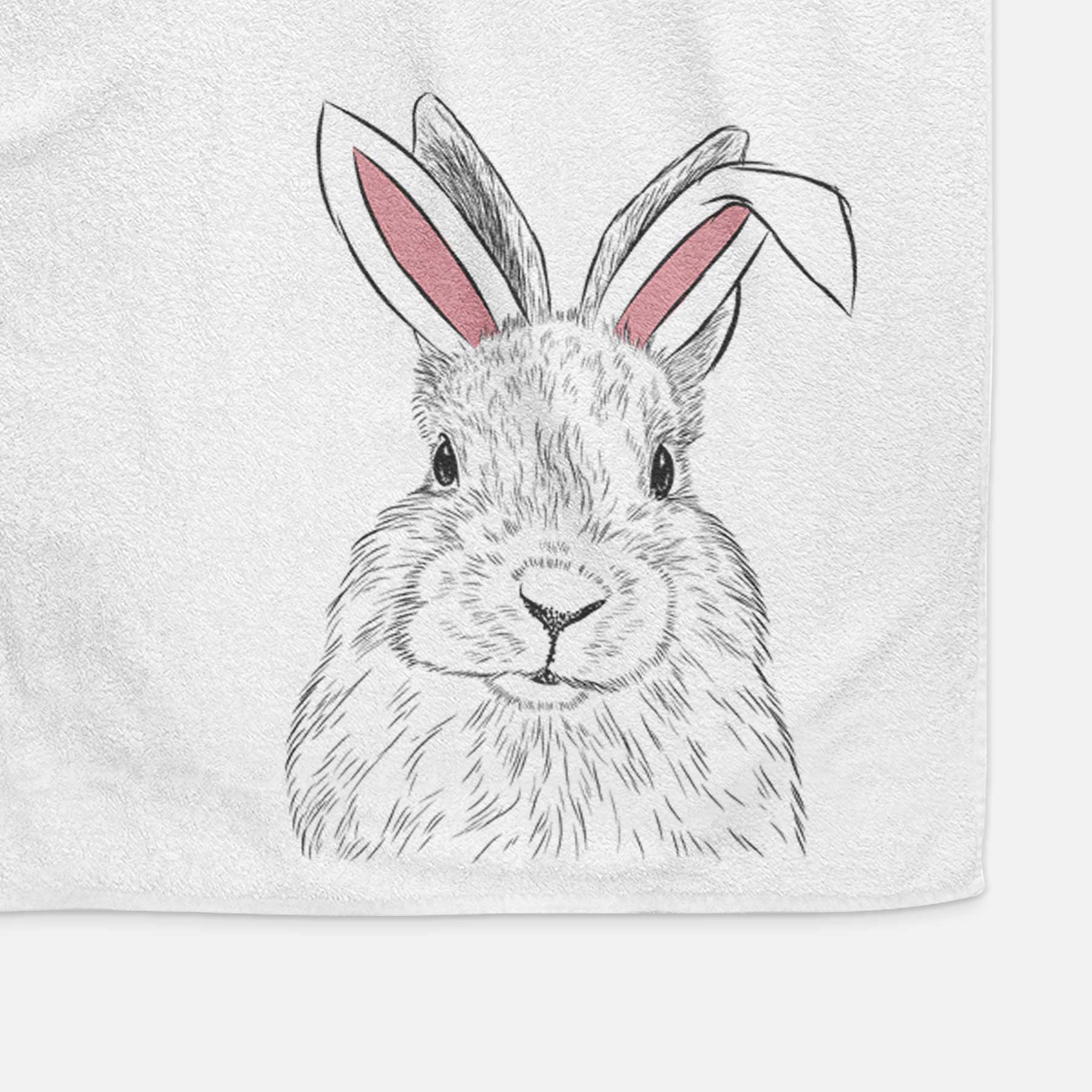 Flower the Rex Rabbit Decorative Hand Towel