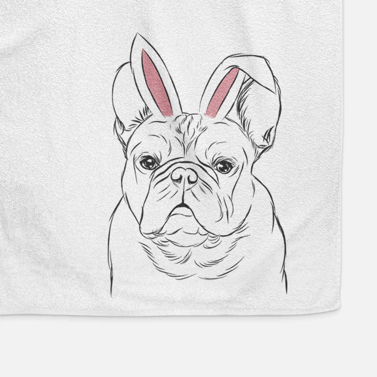 Fudge the French Bulldog Decorative Hand Towel