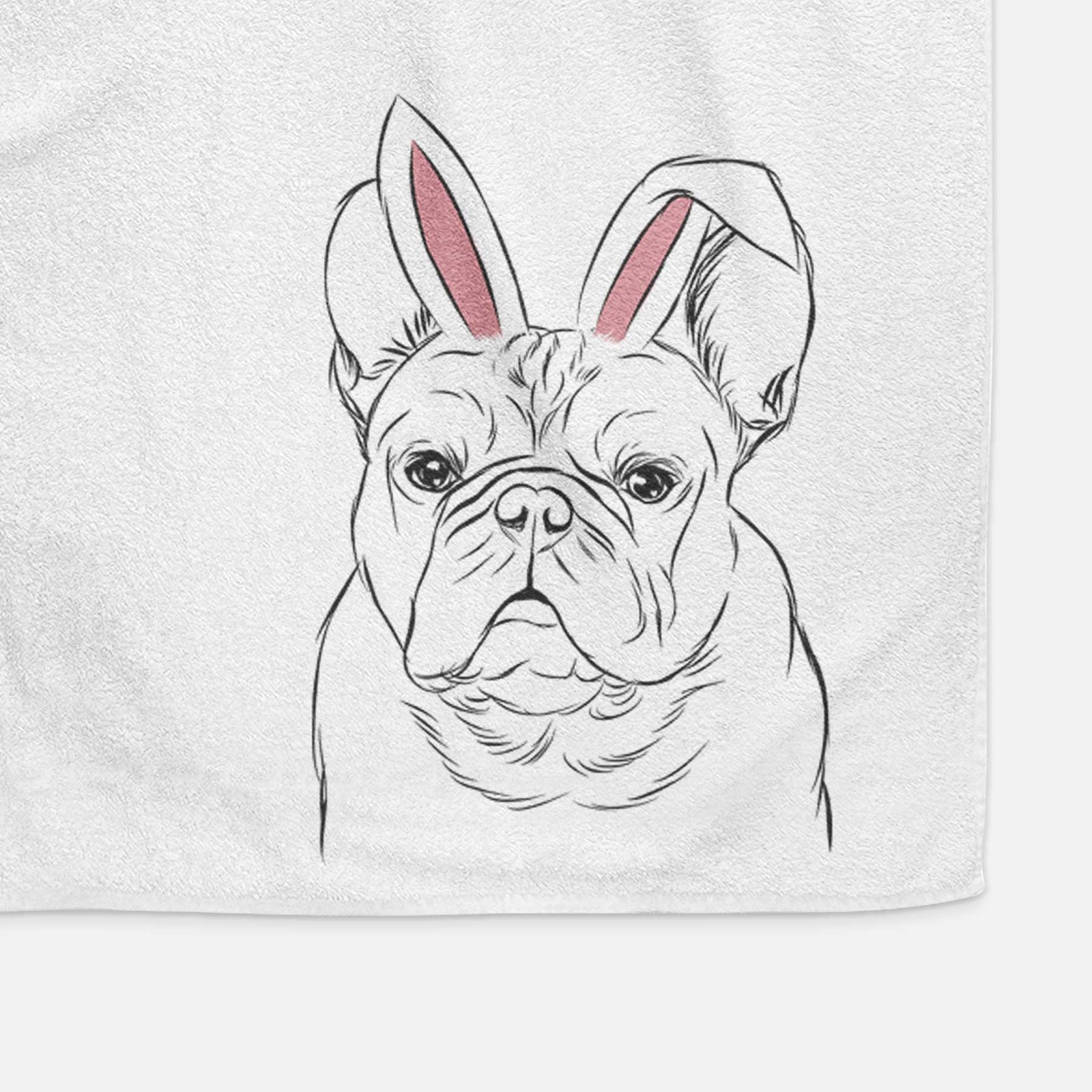 Fudge the French Bulldog Decorative Hand Towel