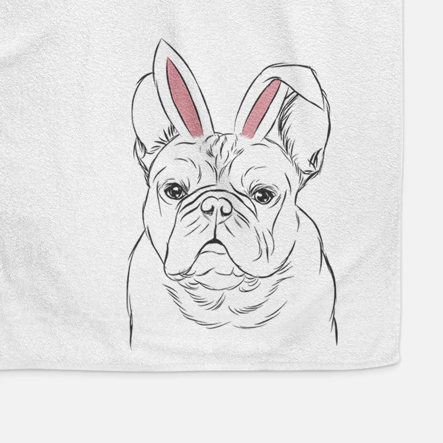 Fudge the French Bulldog Decorative Hand Towel