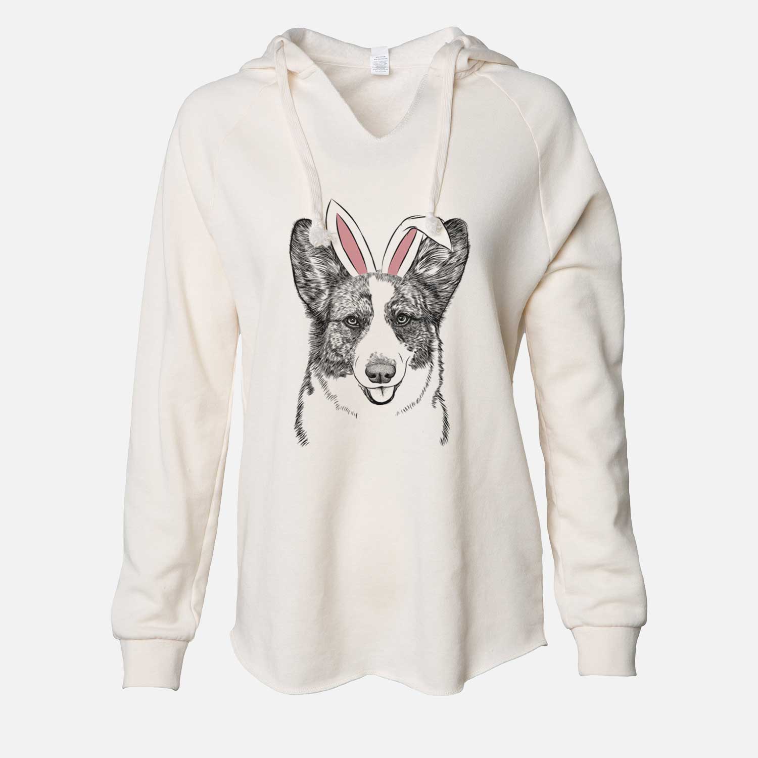 Easter Gabby the Cardigan Welsh Corgi - Cali Wave Hooded Sweatshirt