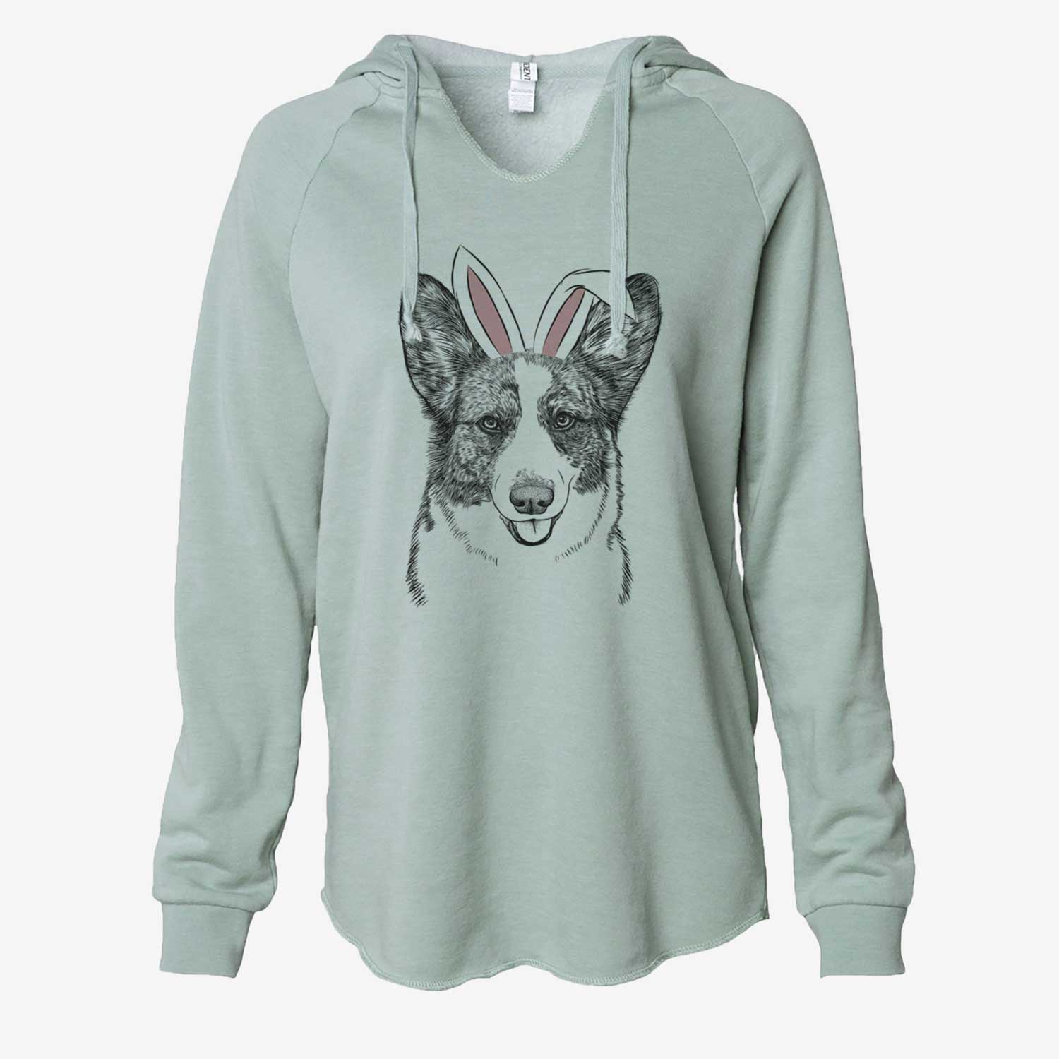 Easter Gabby the Cardigan Welsh Corgi - Cali Wave Hooded Sweatshirt