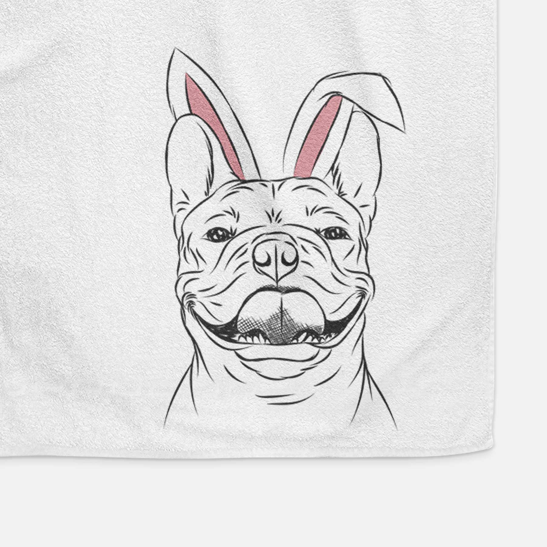 Gaston the French Bulldog Decorative Hand Towel