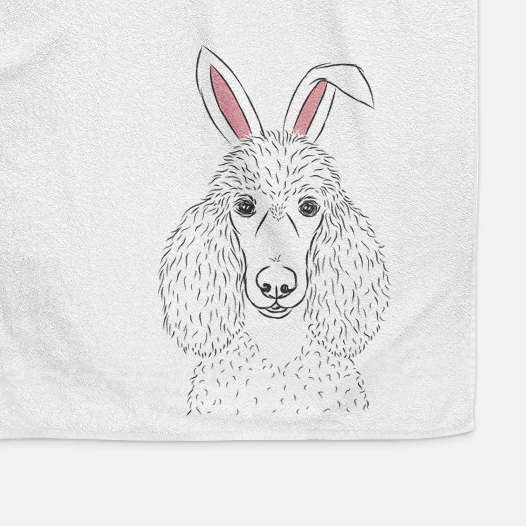 Giovanni the Poodle Decorative Hand Towel