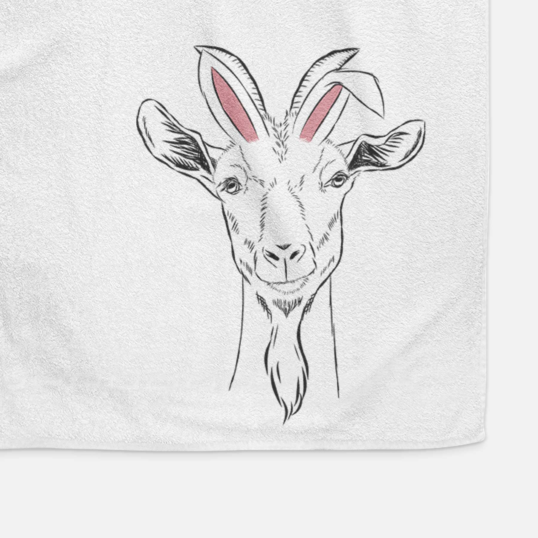 Gunnar the Goat Decorative Hand Towel