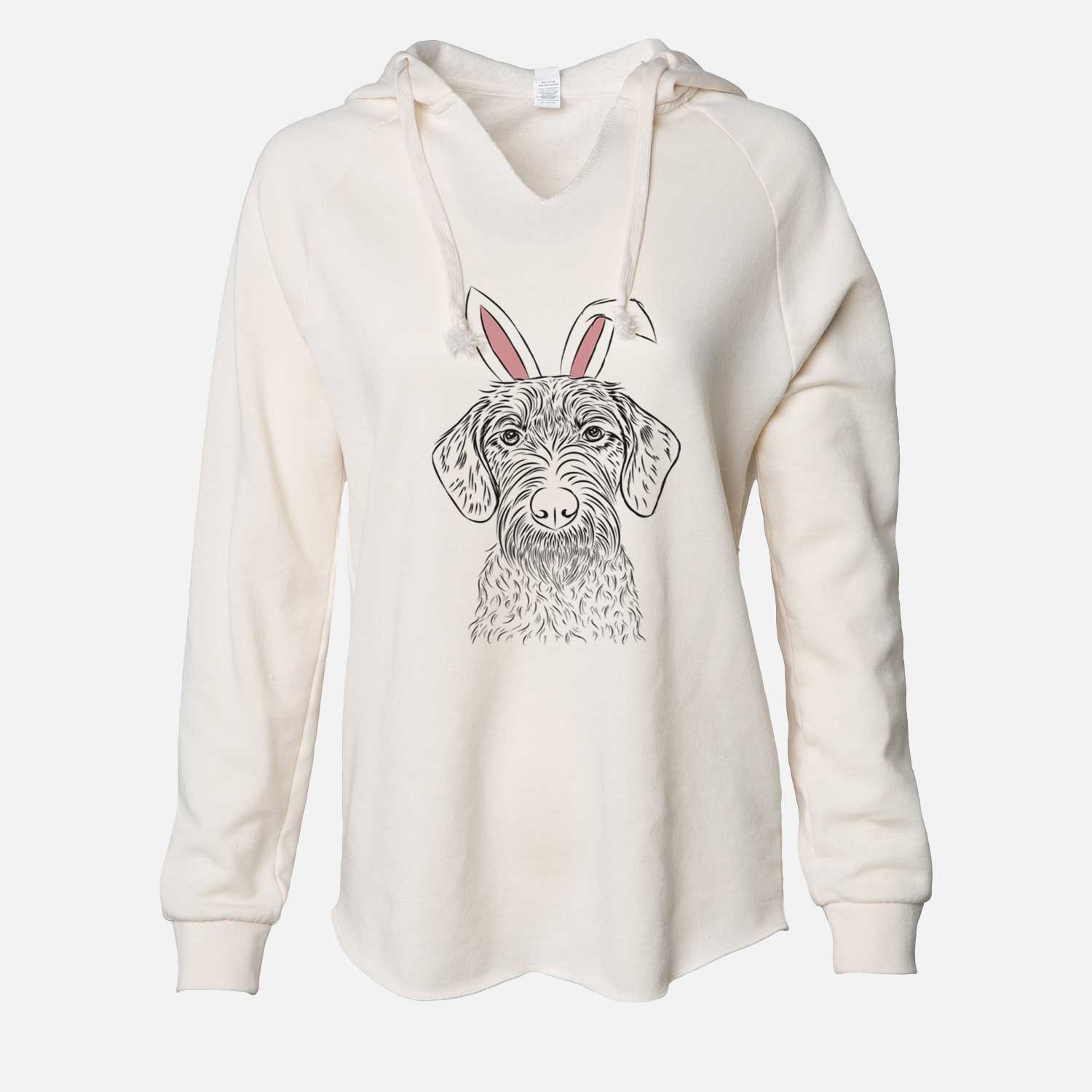 Easter Gus the German Wirehaired Pointer - Cali Wave Hooded Sweatshirt