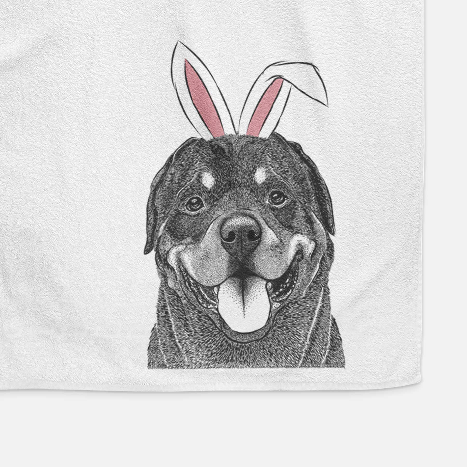 Hagan the Rottweiler Decorative Hand Towel