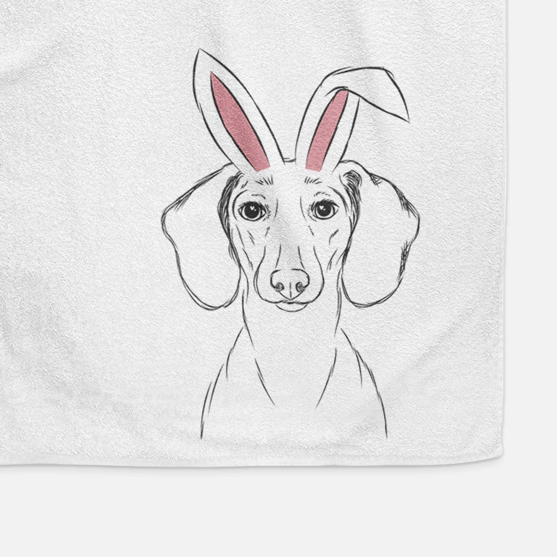 Hans the Dachshund Decorative Hand Towel