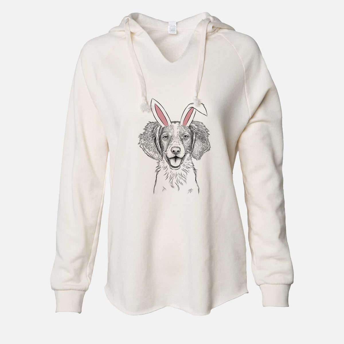 Easter Happy Holly the Brittany Spaniel - Cali Wave Hooded Sweatshirt