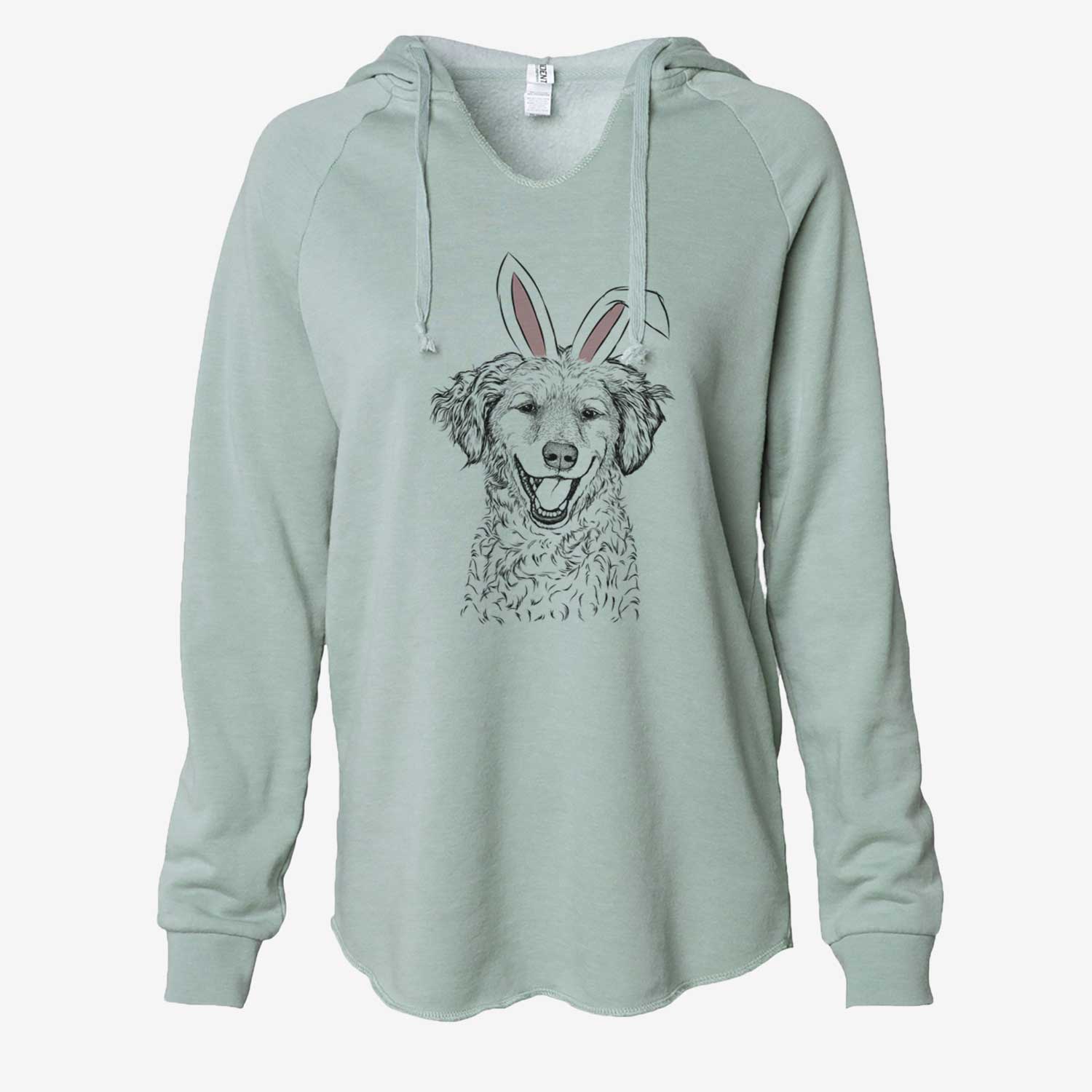 Easter Happy Otis the Miniature Goldendoodle - Cali Wave Hooded Sweatshirt