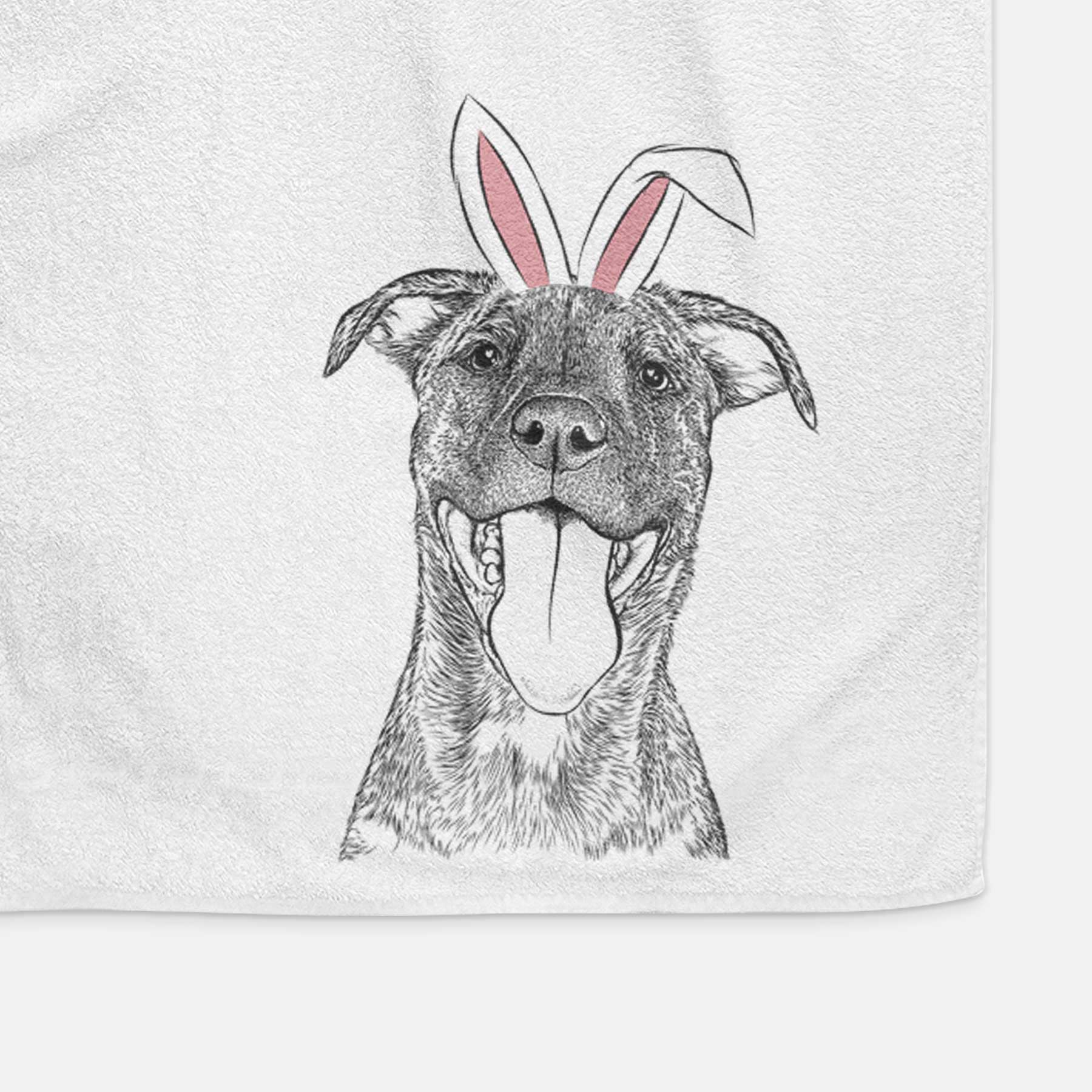 Harley the Pitbull Mix Decorative Hand Towel