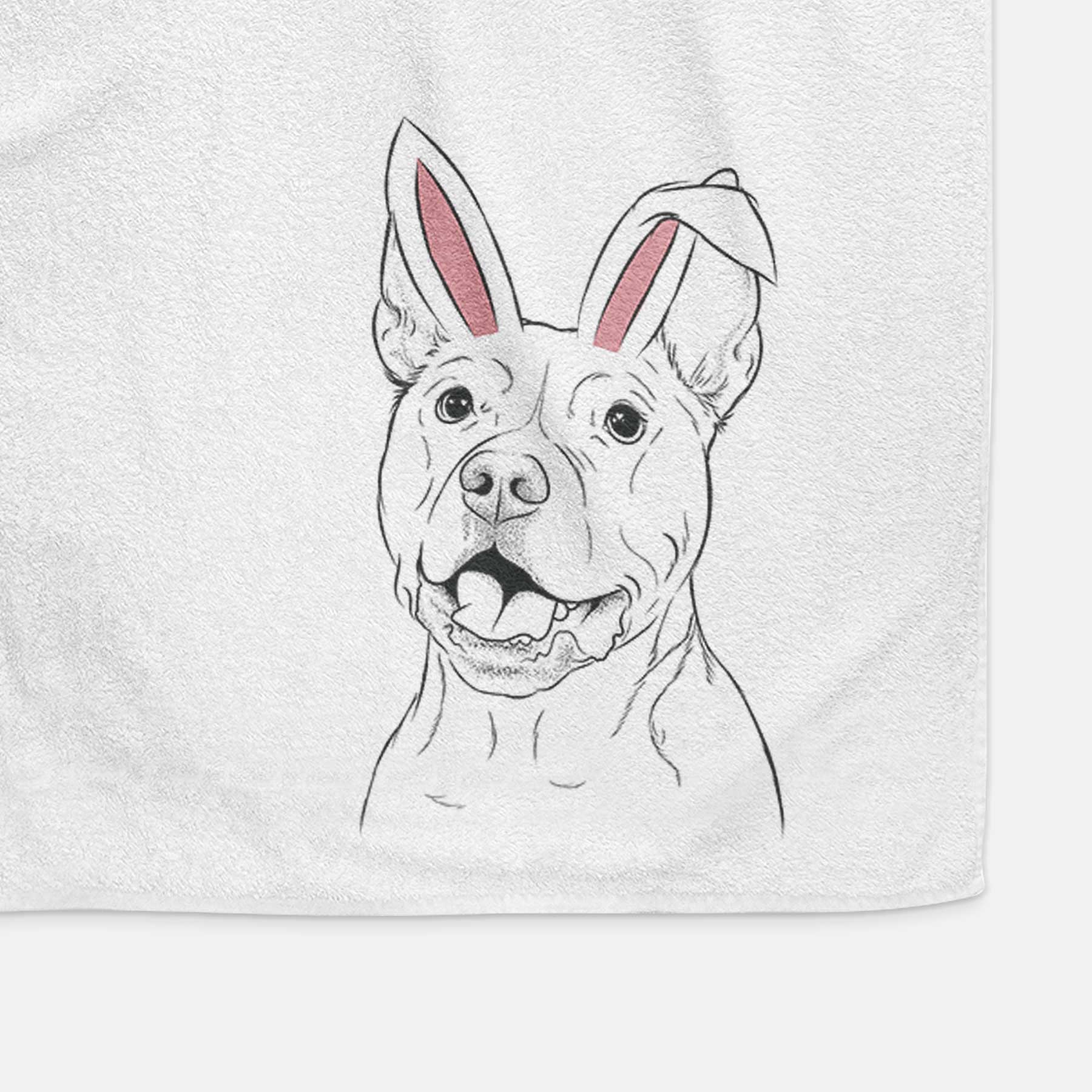 Harley the Pitbull Decorative Hand Towel