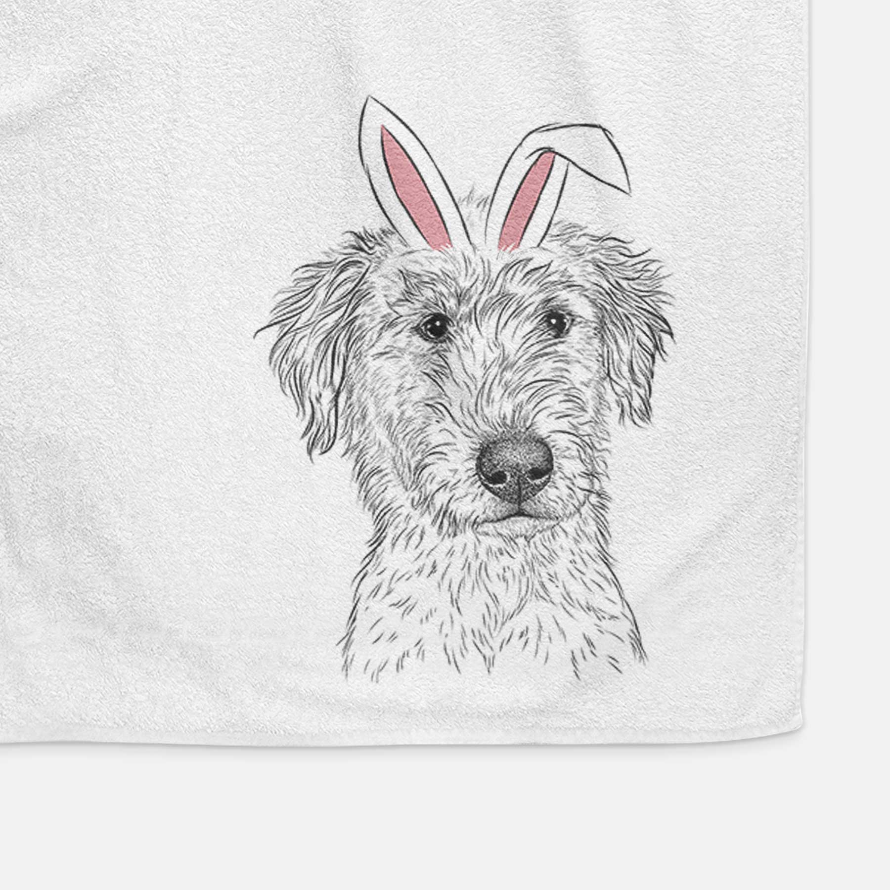 Harry the Mixed Breed Puppy Decorative Hand Towel