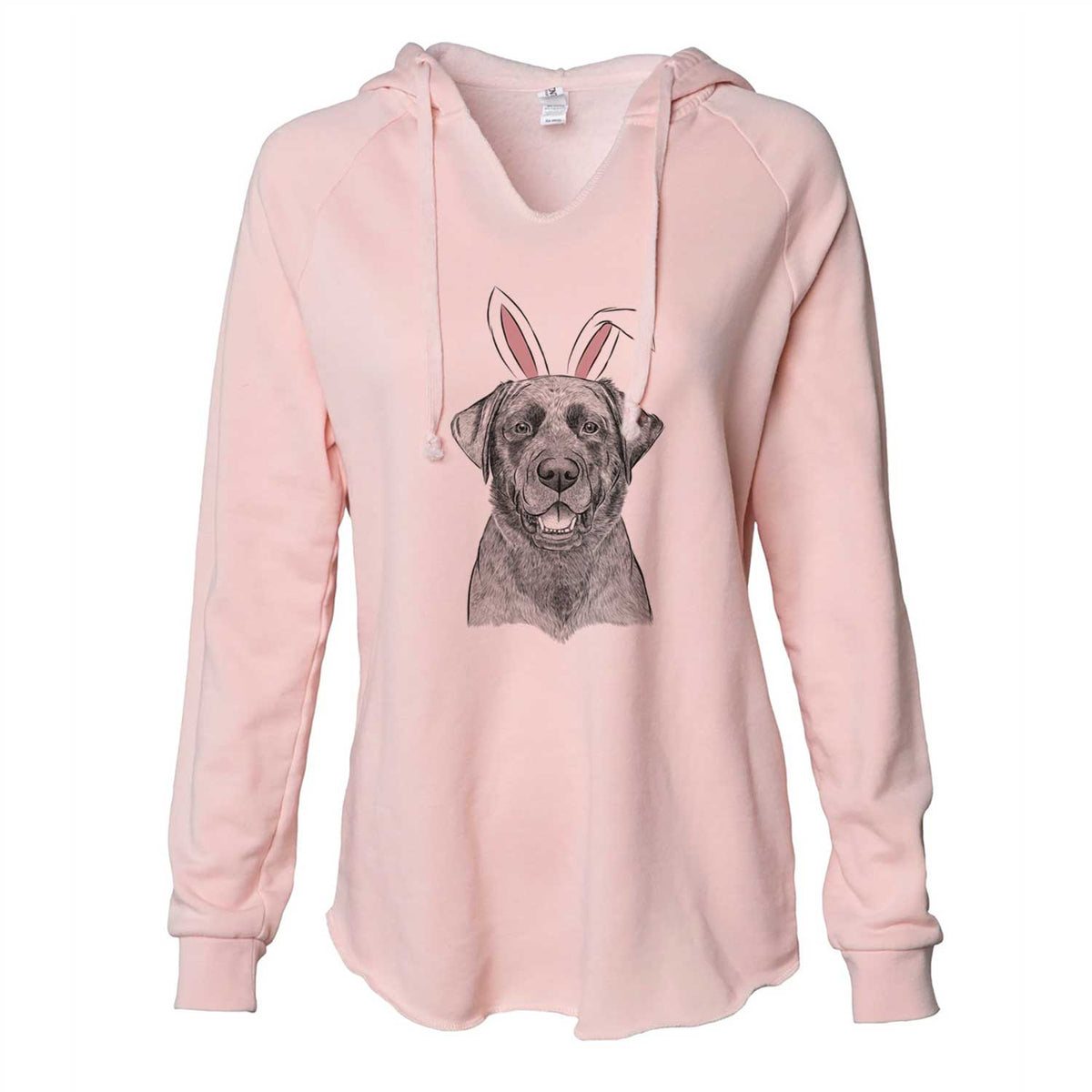 Easter Heath the Black Lab - Cali Wave Hooded Sweatshirt