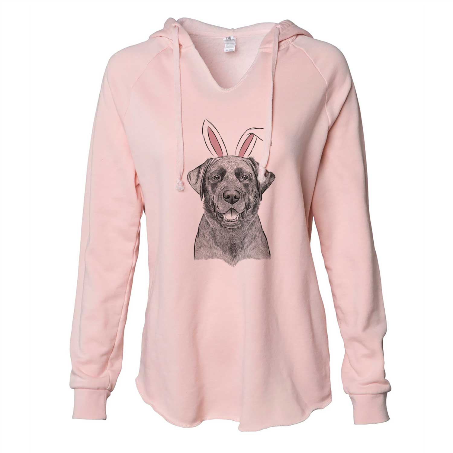 Easter Heath the Black Lab - Cali Wave Hooded Sweatshirt