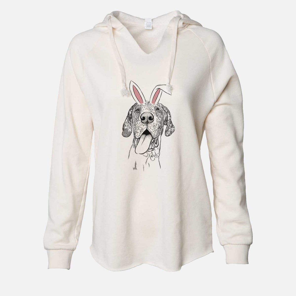 Easter Hennessey the Great Dane - Cali Wave Hooded Sweatshirt