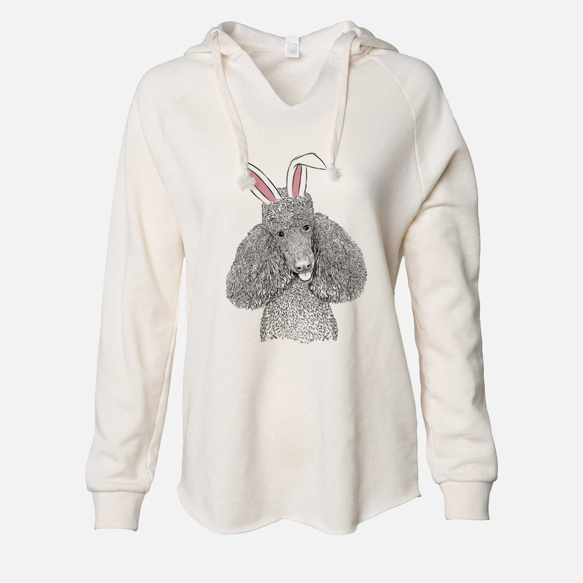 Easter Henry the Standard Poodle - Cali Wave Hooded Sweatshirt