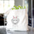 Henry the White Standard Poodle - Tote Bag