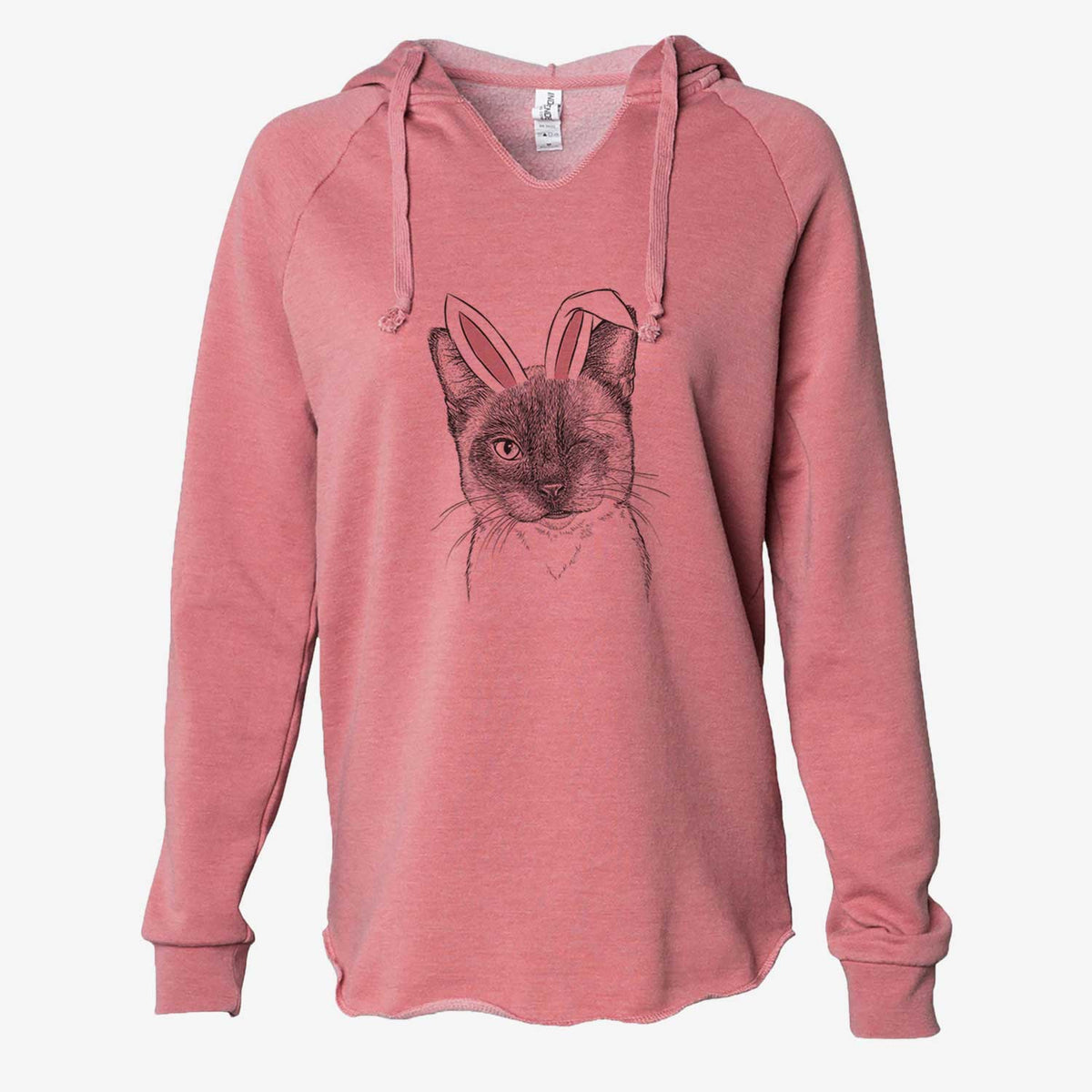Easter Hoggle the Siamese Cat - Cali Wave Hooded Sweatshirt