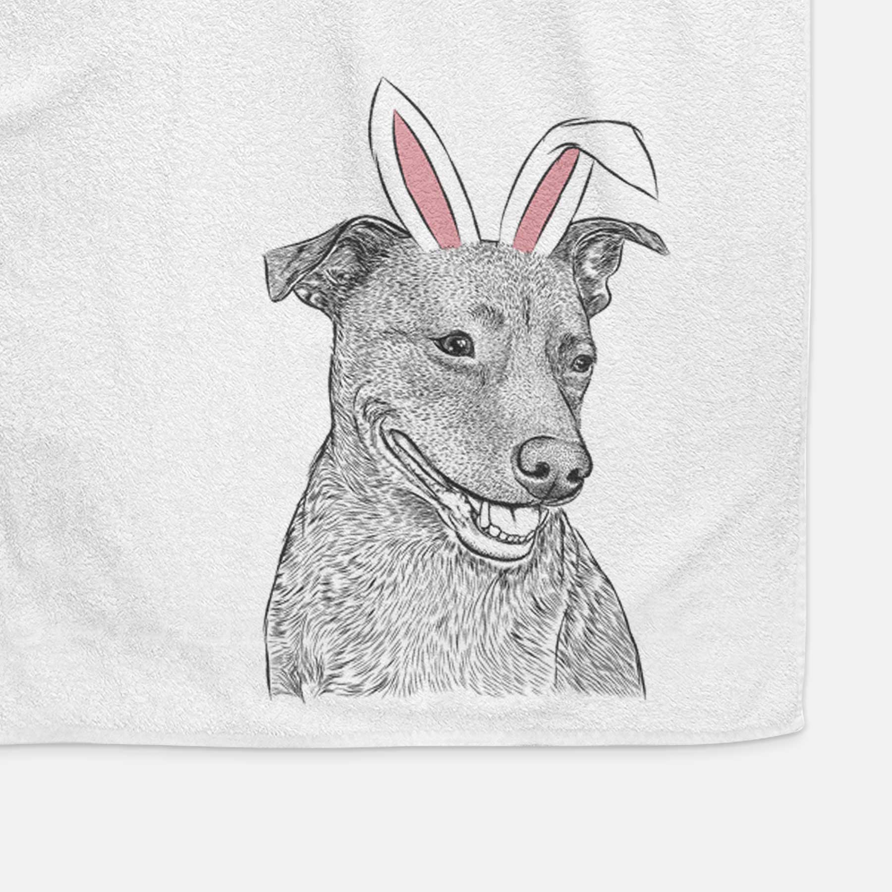 Honey the Lab Pit Mix Decorative Hand Towel