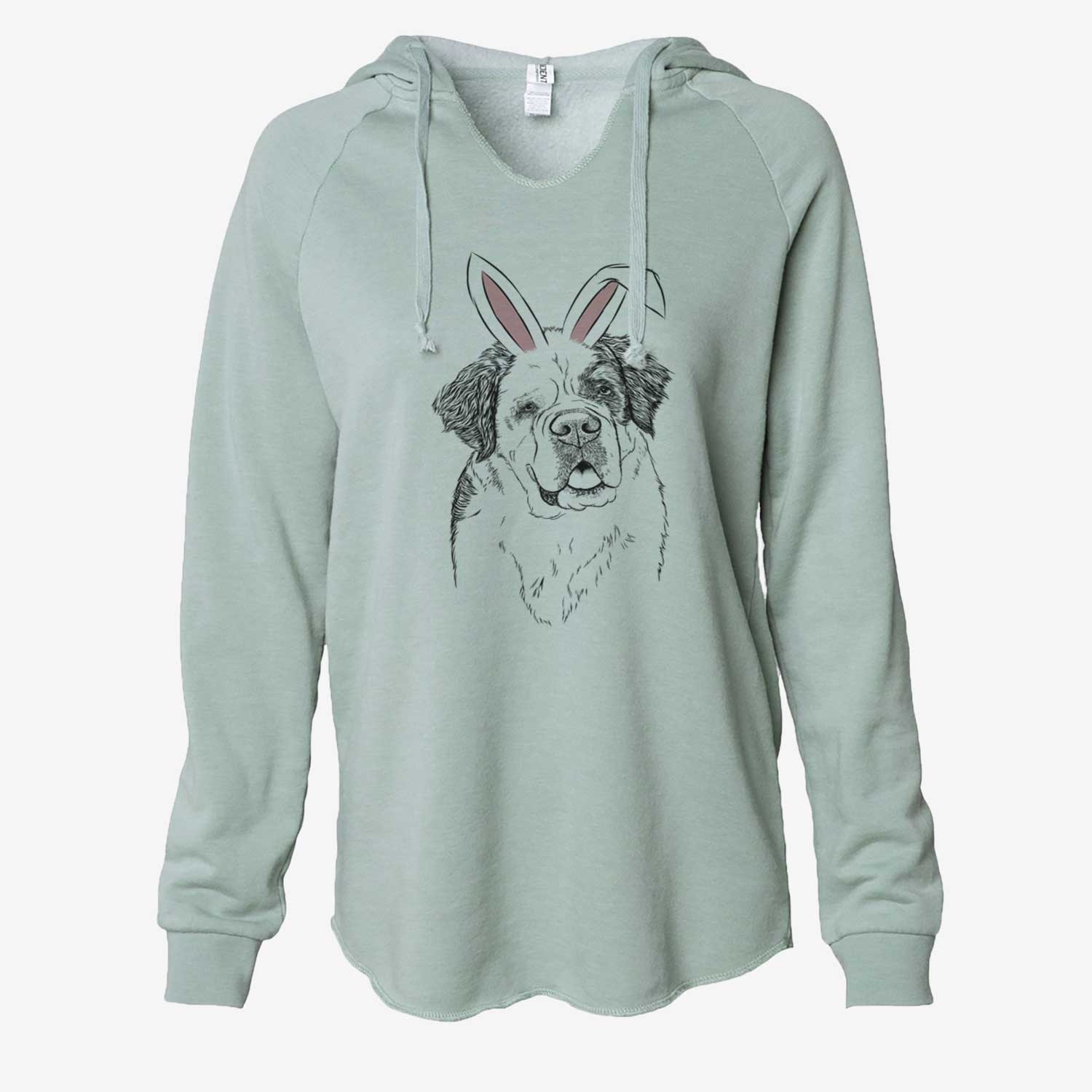 Easter Hook the Saint Bernard - Cali Wave Hooded Sweatshirt