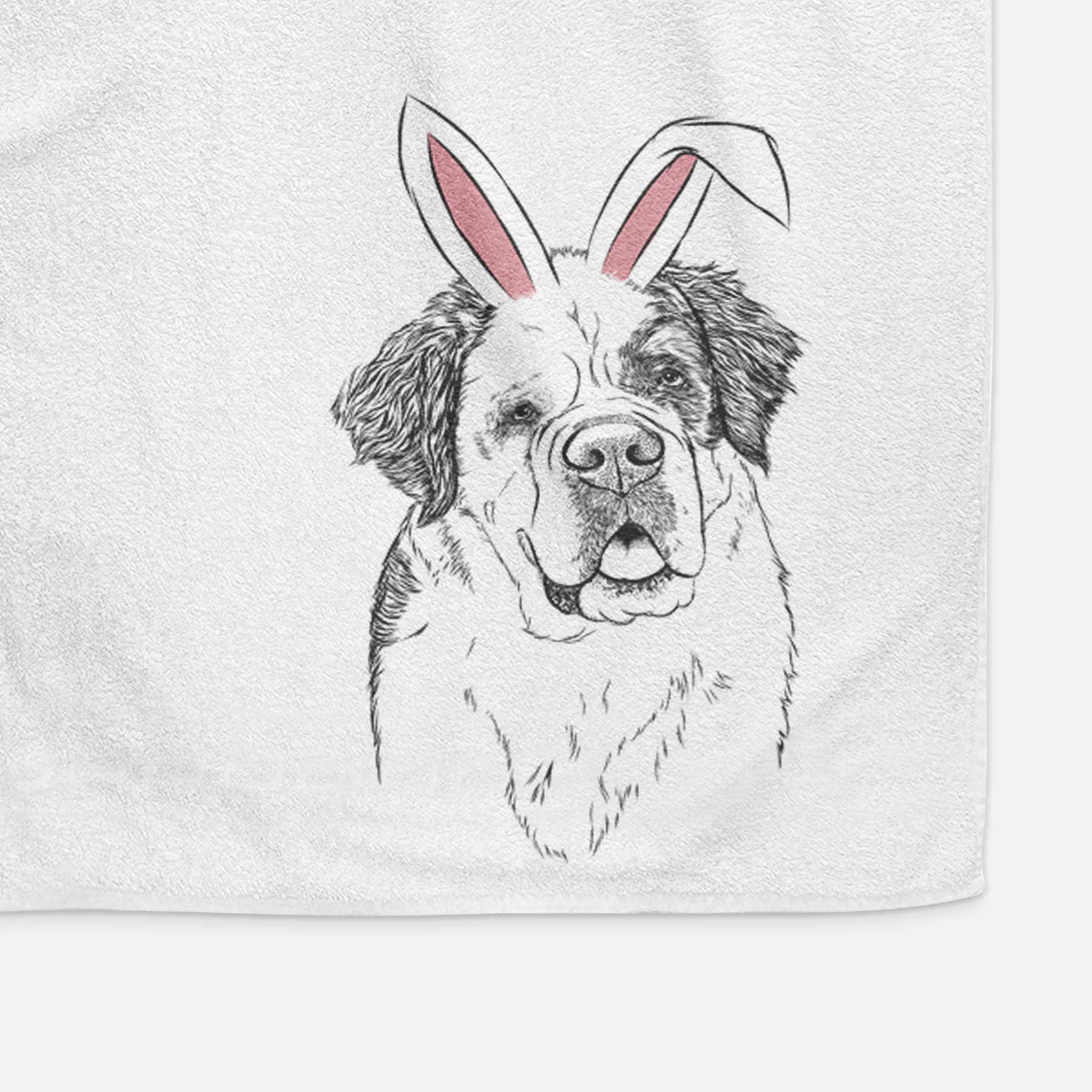 Hook the Saint Bernard Decorative Hand Towel