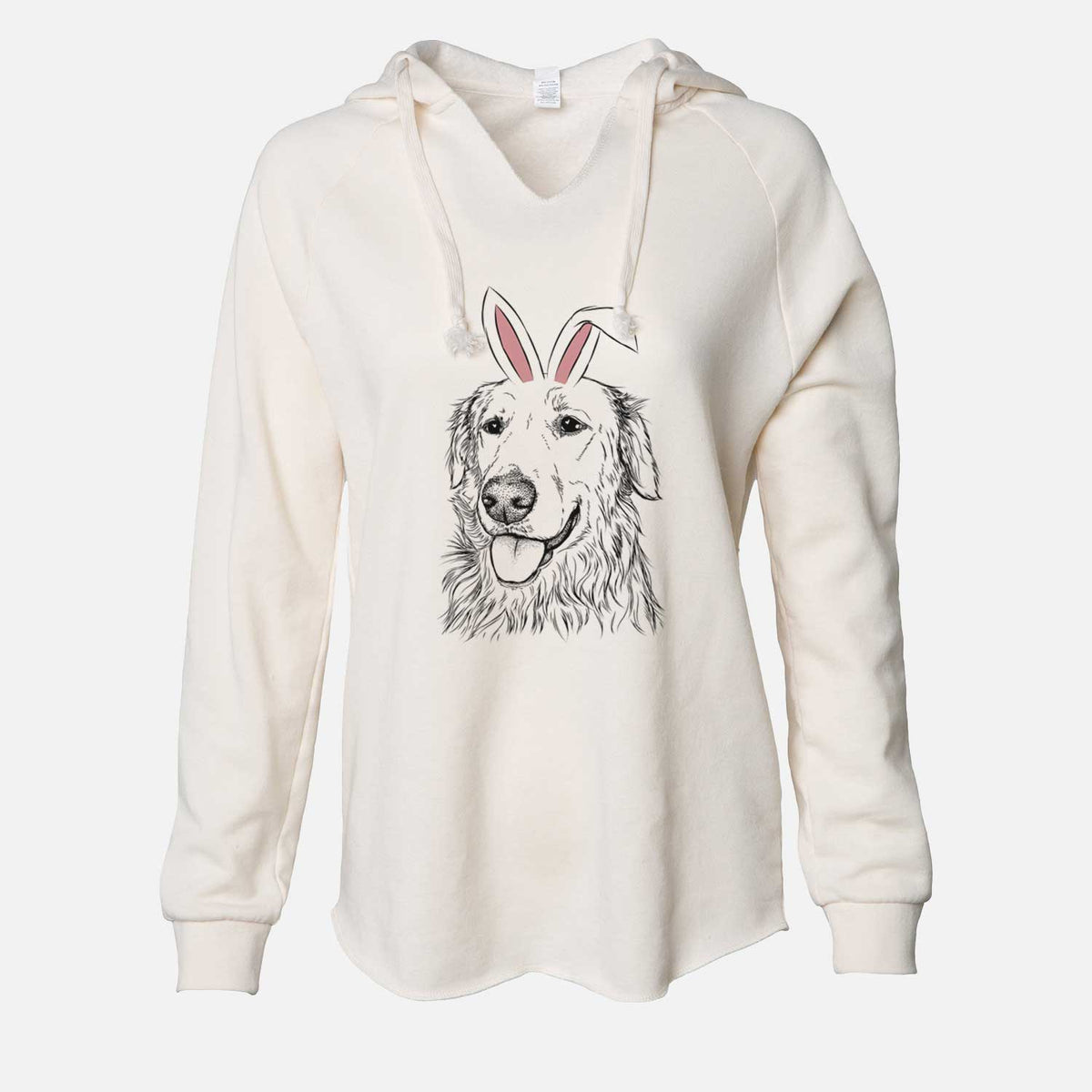 Easter Hopper the Golden Retriever - Cali Wave Hooded Sweatshirt